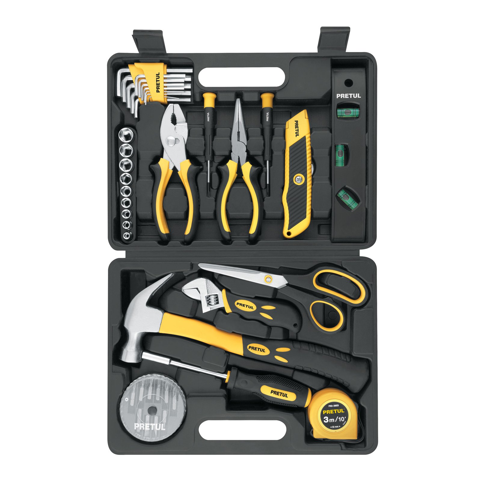 JGO. DE HERRAMIENTAS 42 PC PRETUL JGO-42