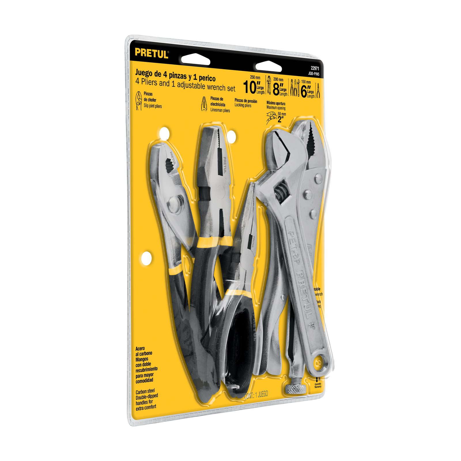 JGO. HERRAMIENTAS BLISTER 5PZAS JGO-PIN5 PRETUL