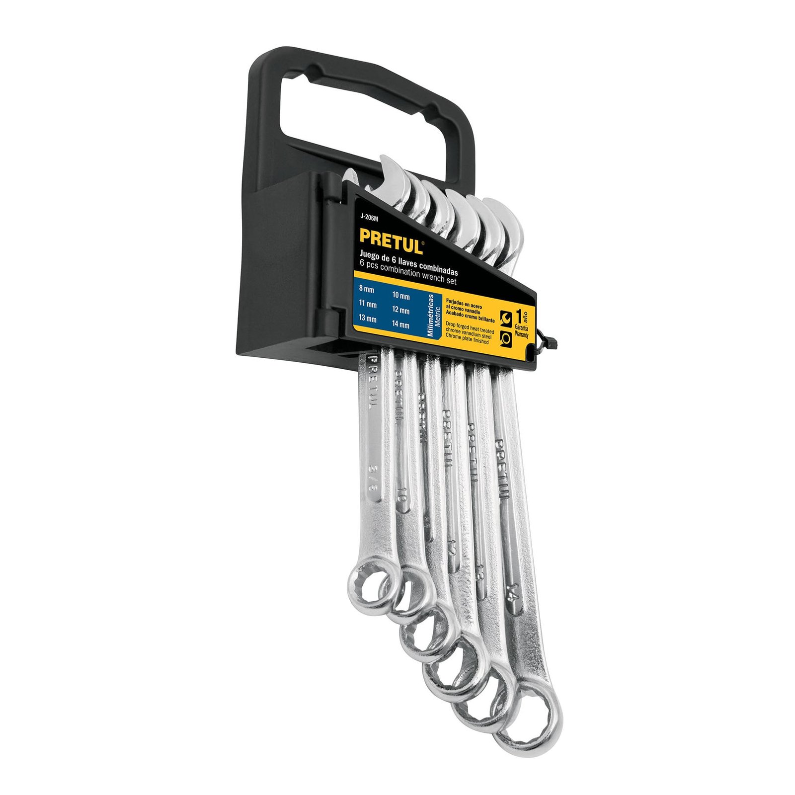 JGO. LLAVES COROFIJAS 6pz (8-14mm) J-206M PRETUL