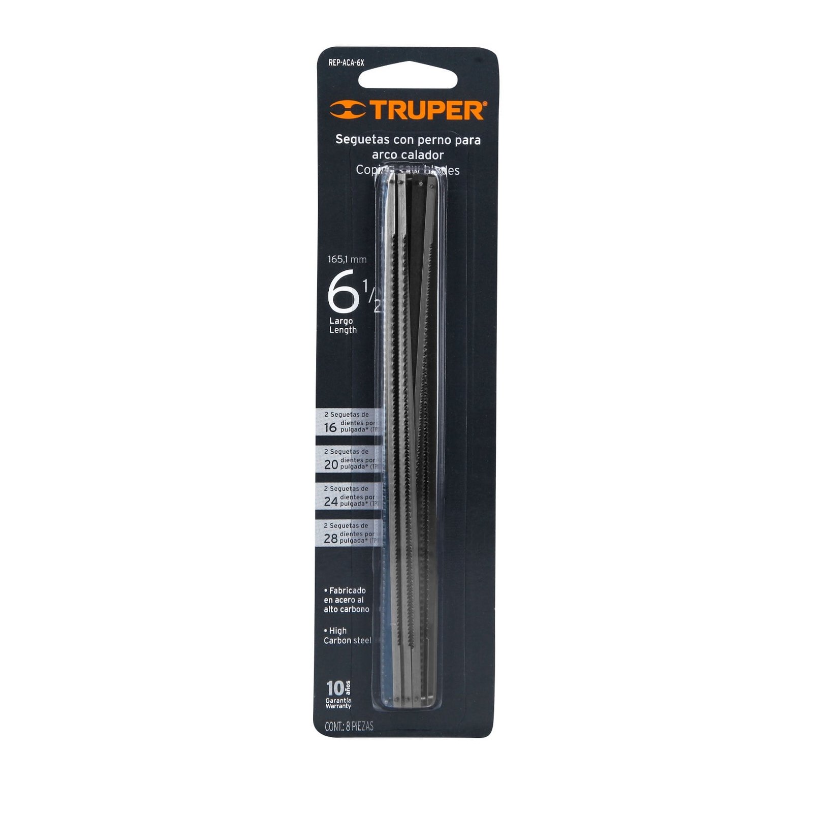 JGO. SIERRAS P/CALADORA 8pcs TRUPER REP-ACA-6X A-8