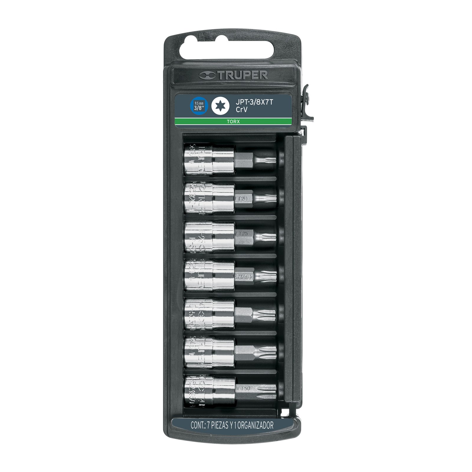 JGO. CUBOS TORX 7pz JPT-3/8X7T TRUPER