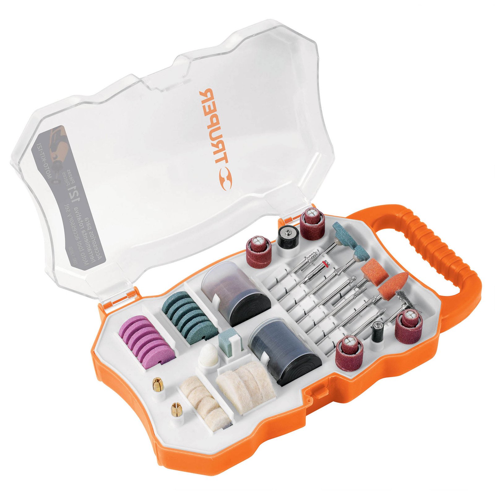 KIT DE ACCESORIOS 121 PIEZAS MOTO-KIT-121 TRUPER