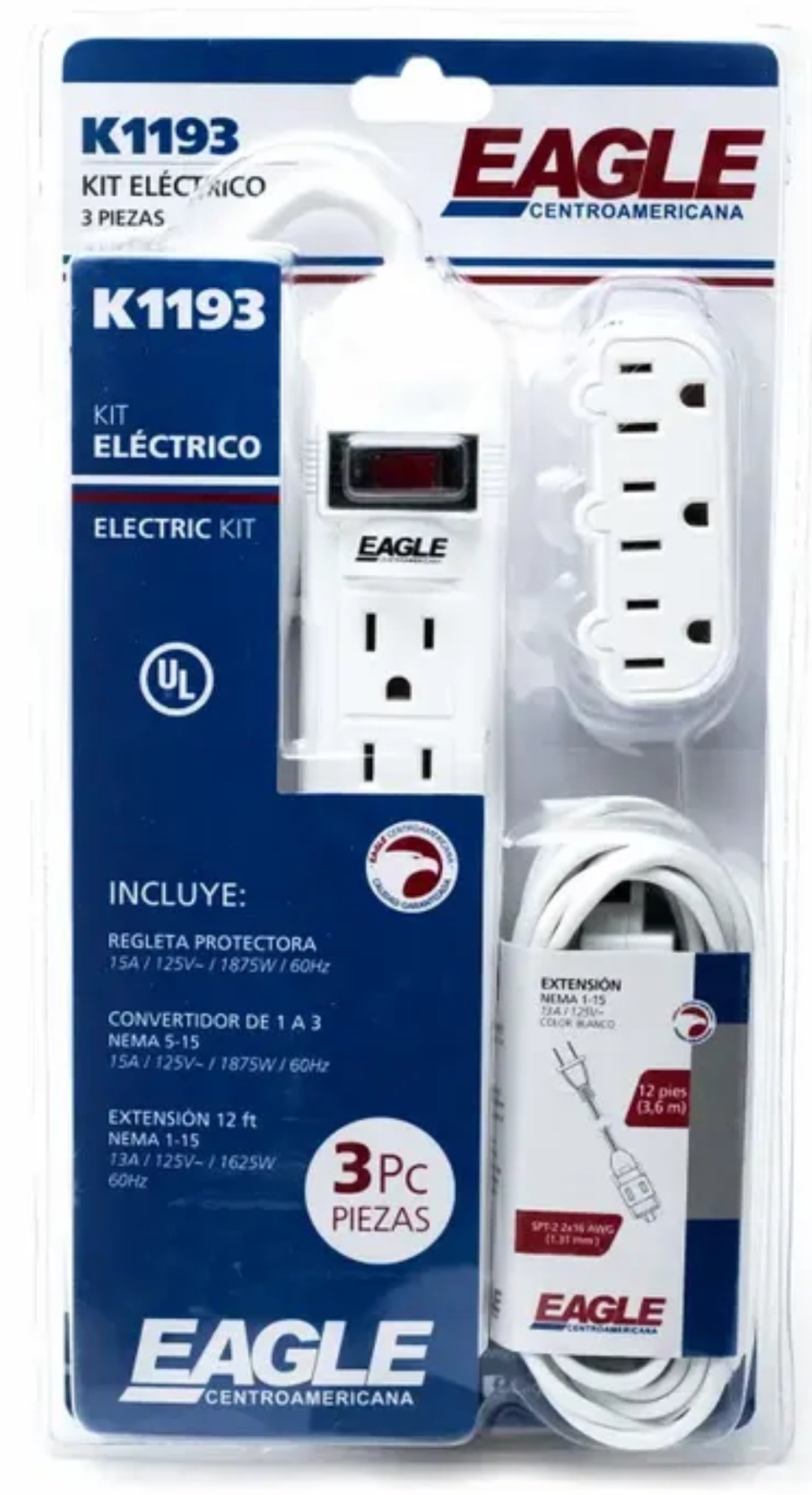 KIT REGLETA EAGLE K1193+ CONVERTIDOR+ EXTENC BL