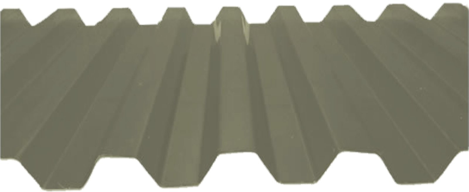 LAMINA P/TECHO POLI RECT I-101 0.80 108X366 CM HUM