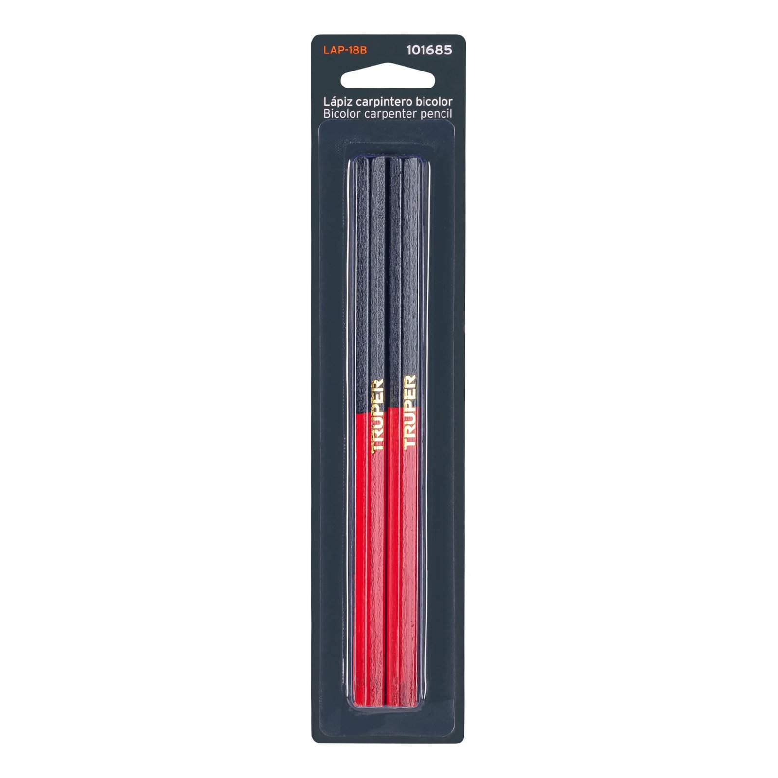 LAPIZ P/CARPINTERO BICOLOR AZ/RJ LAP-18B TRUPER