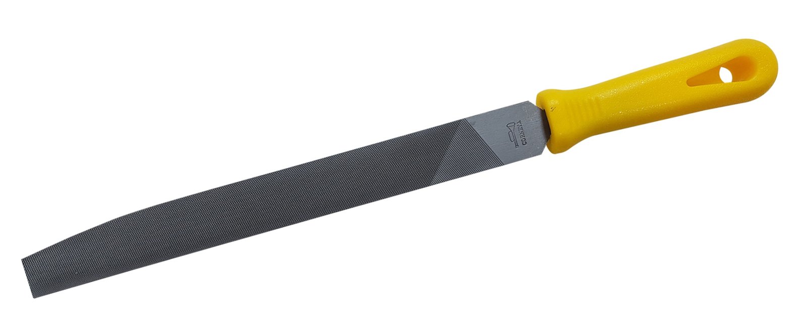 LIMA P/CUCHILLO RAYADA CORNETA CON MANGO 8"