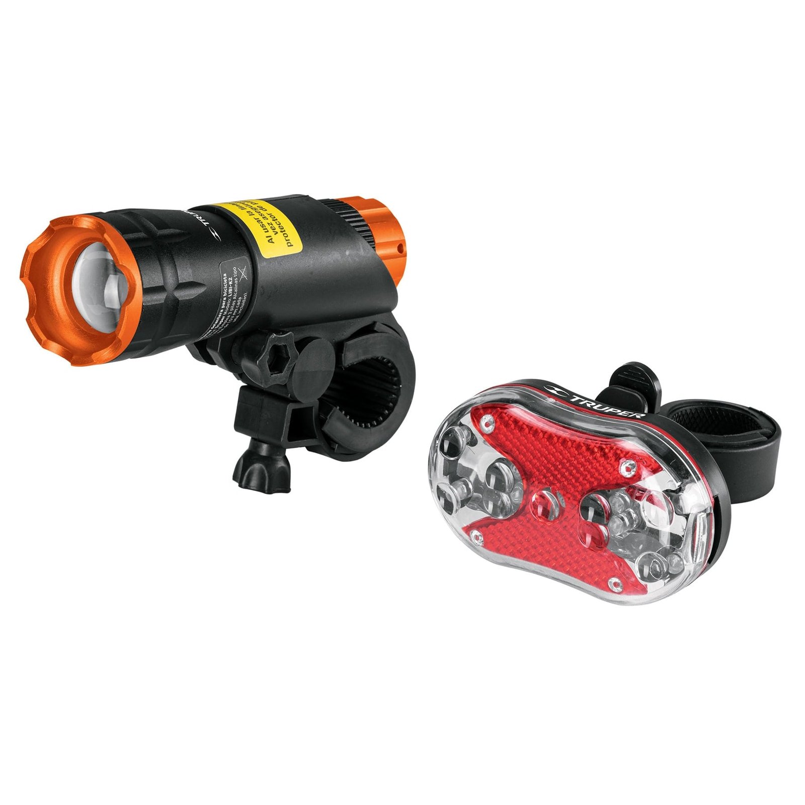LINTERNA P/BICICLETA KIT 2PZ LIBI-K2 TRUPER