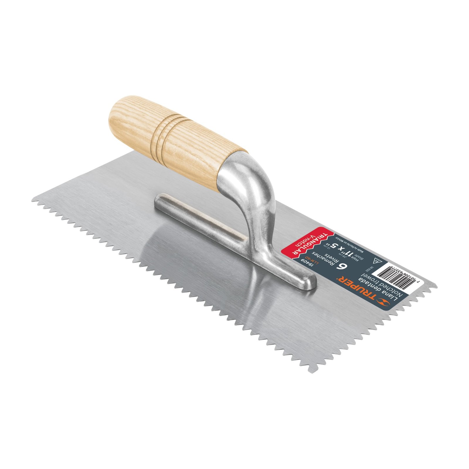 LLANETA DENT TRIANG 6REMA 11X5" LLM-6D TRUPER
