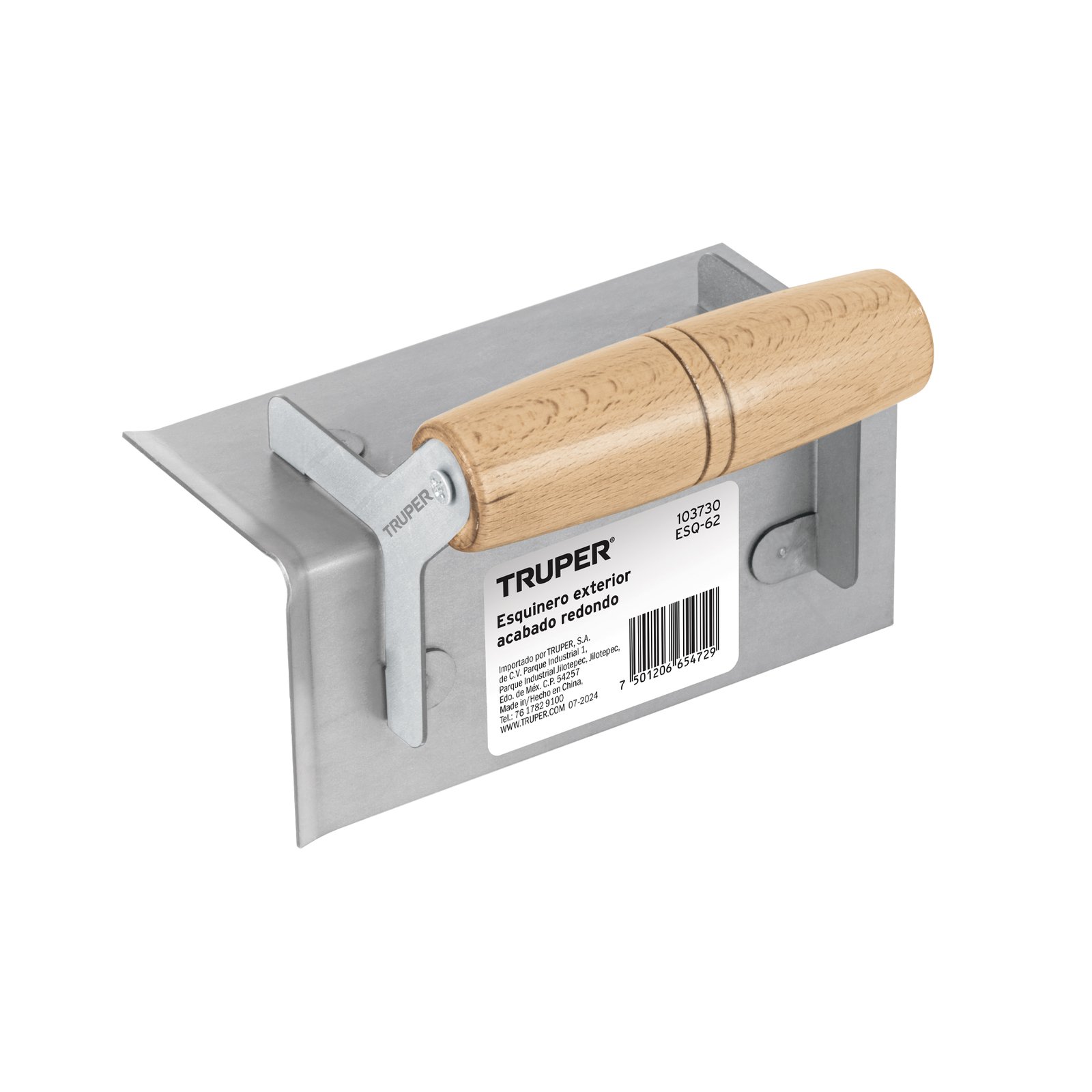 LLANETA ESQUINER 6"x1/2" EXTE REDONDO ESQ-62TRUPER