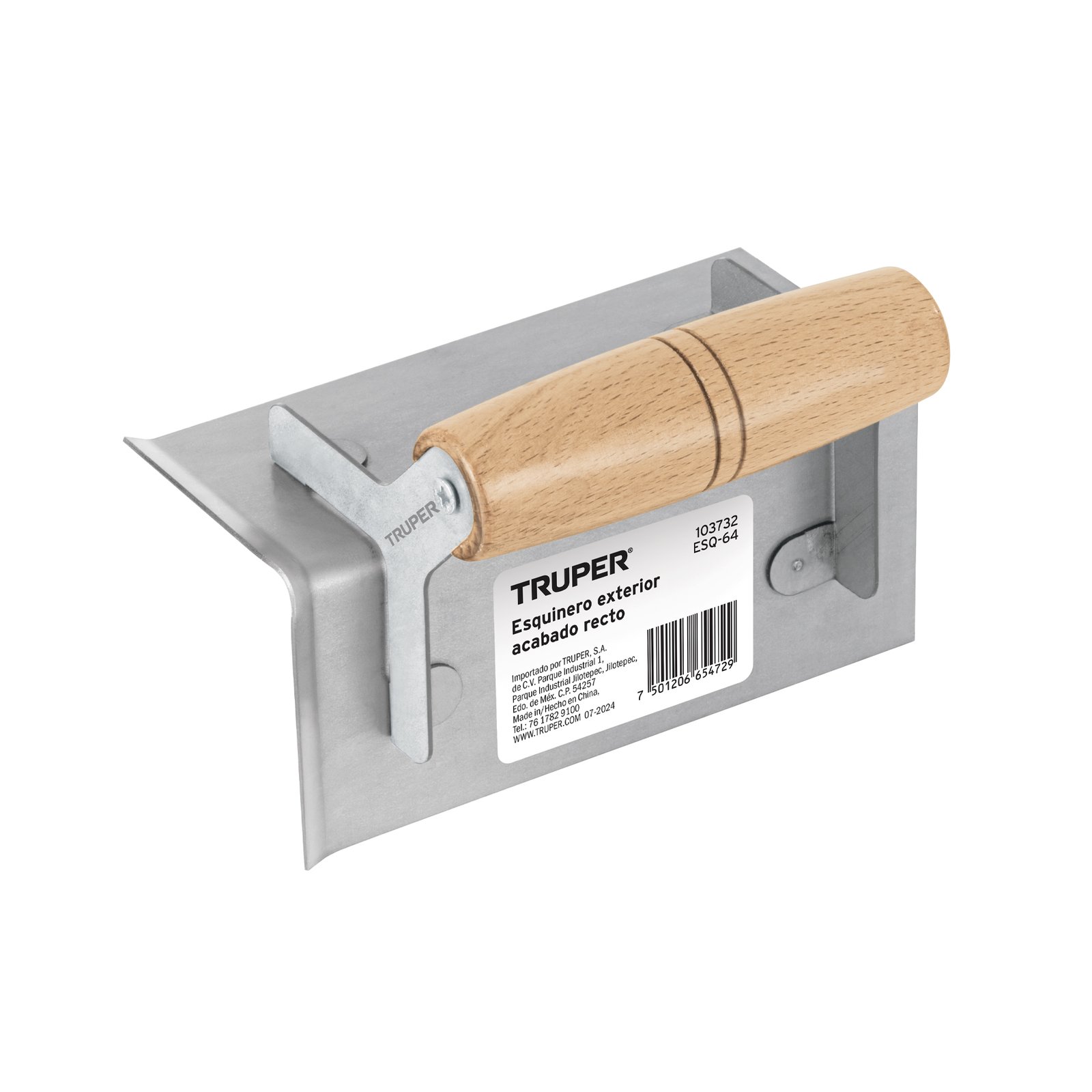 LLANETA ESQUINER 6"x1/2" EXT RECTO ESQ-64 TRUPER