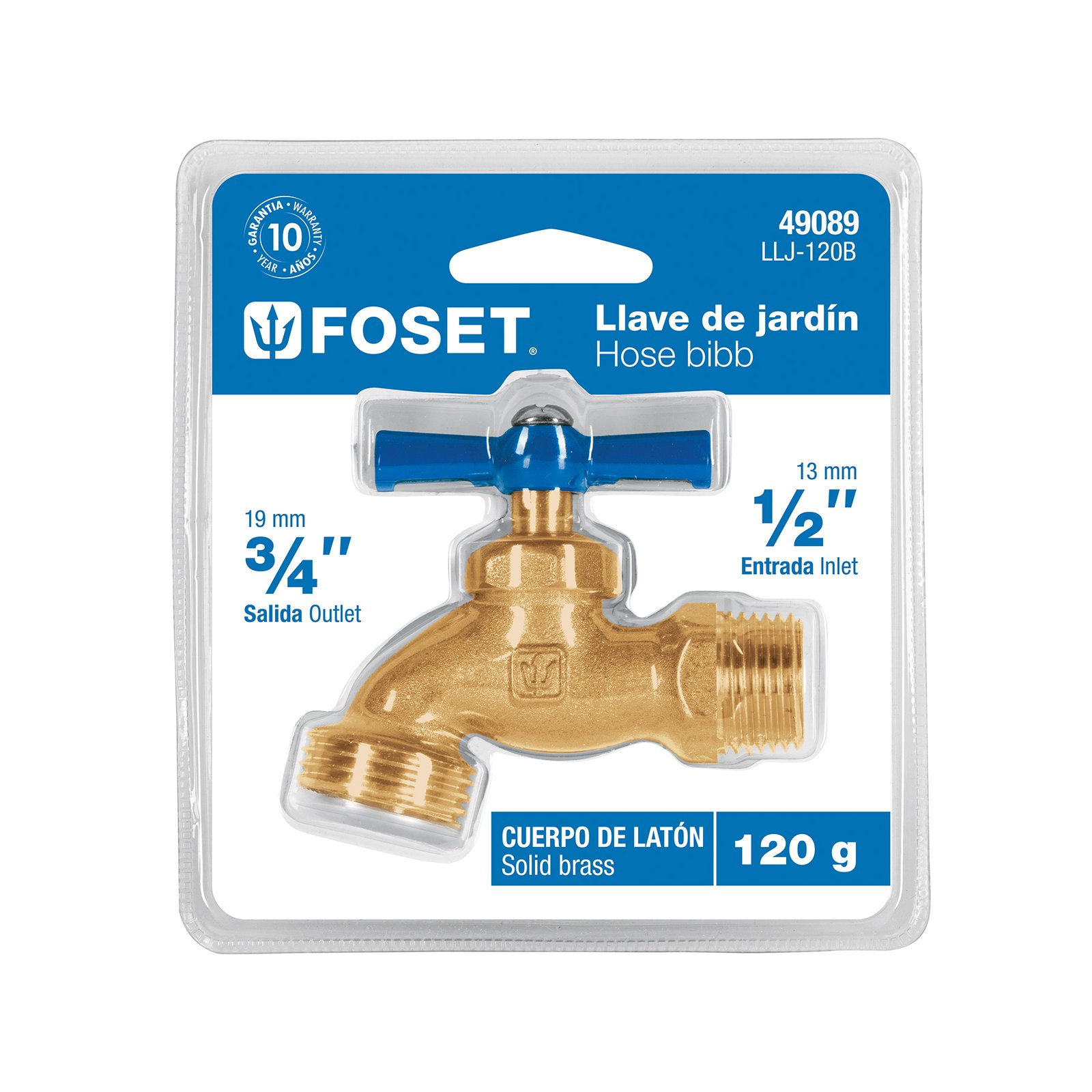 LLAVE DE CHORRO 120gr BLIST LLJ-120B FOSET-TRUPER