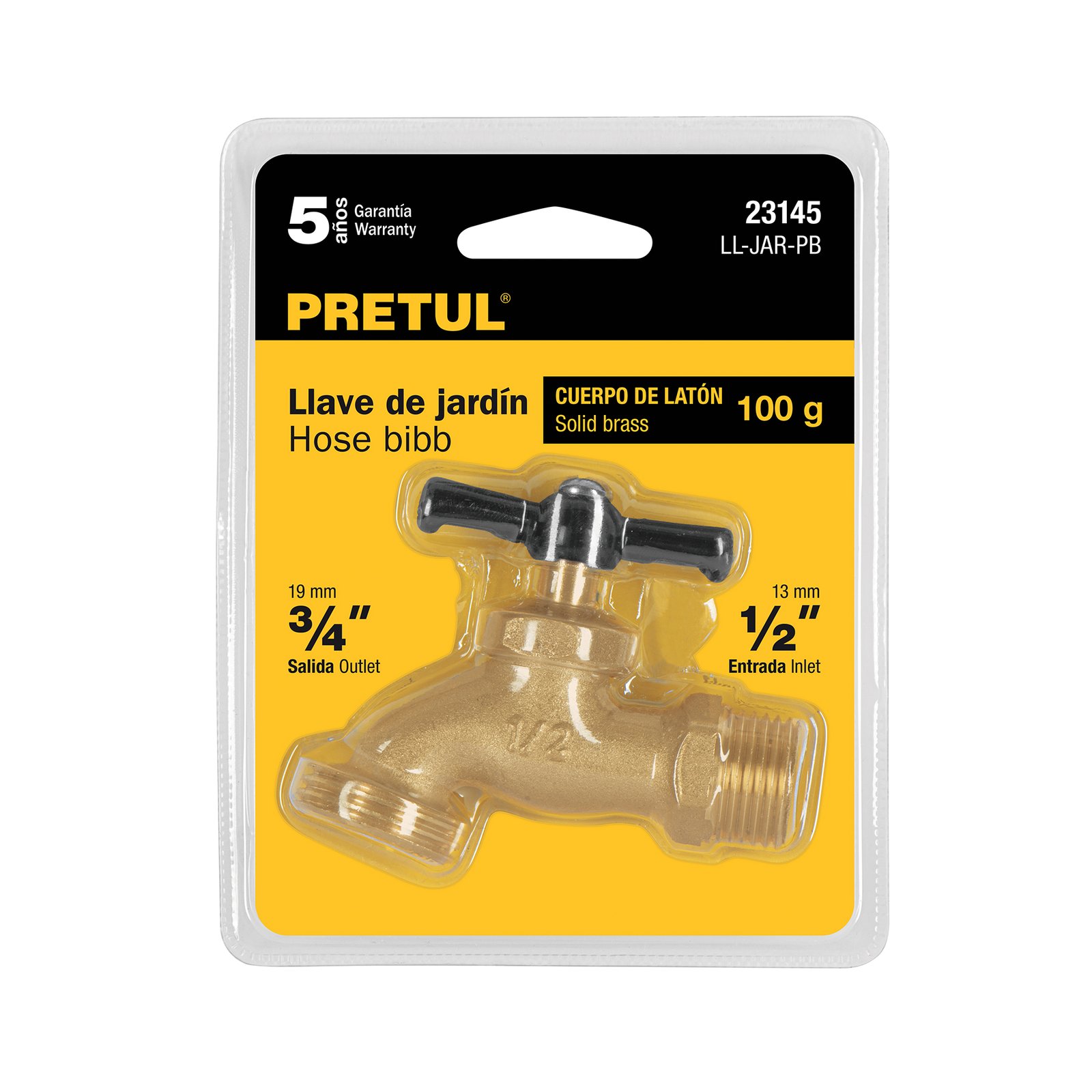 LLAVE DE CHORRO 130gr BLISTER LL-JAR-PB PRETUL