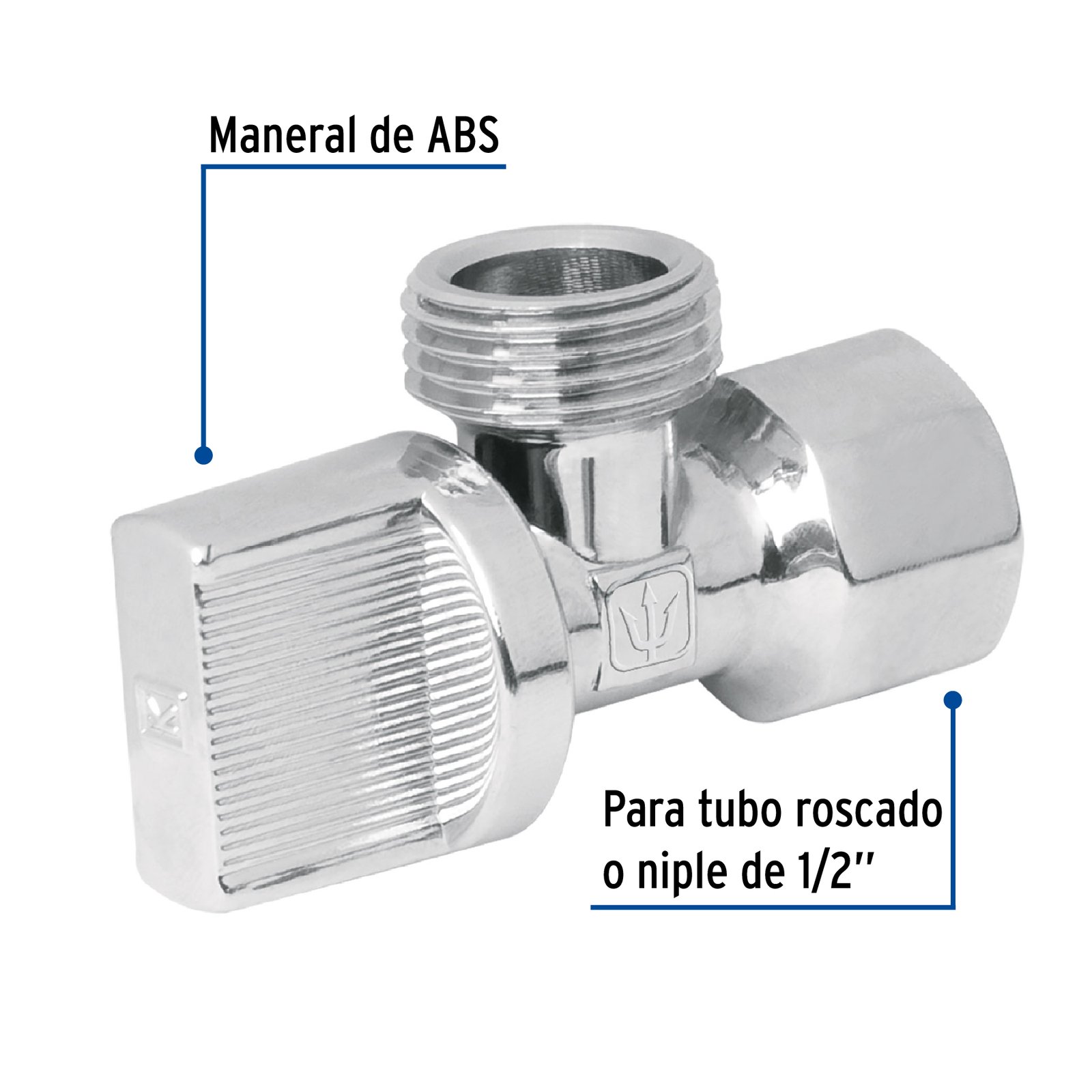 LLAVE DE CONTROL 1/2X1/2"1/4VUEL ANG-01 FOSET-TRUP