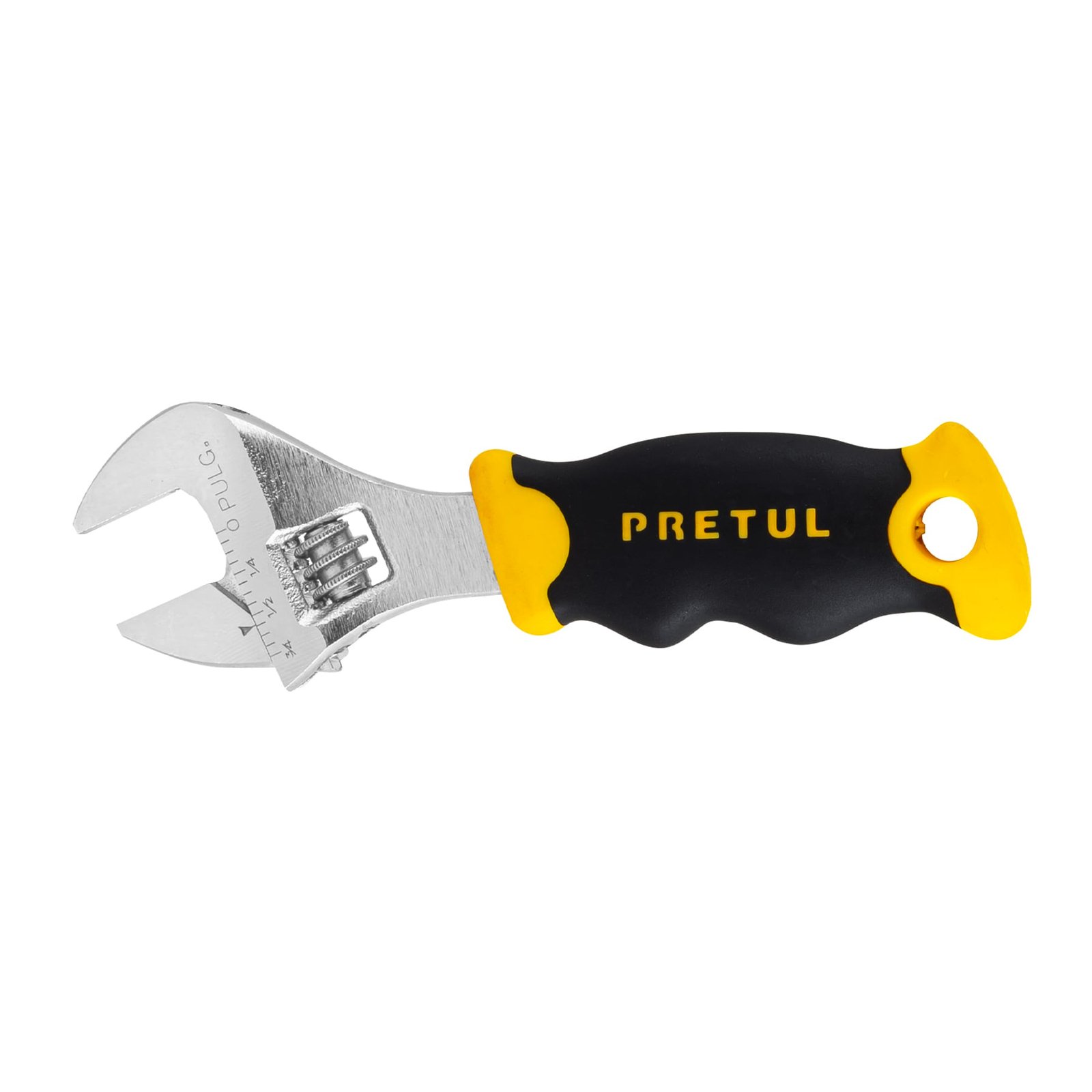 LLAVE FRANCESA CORTA 5" GRIP PECO-5P PRETUL