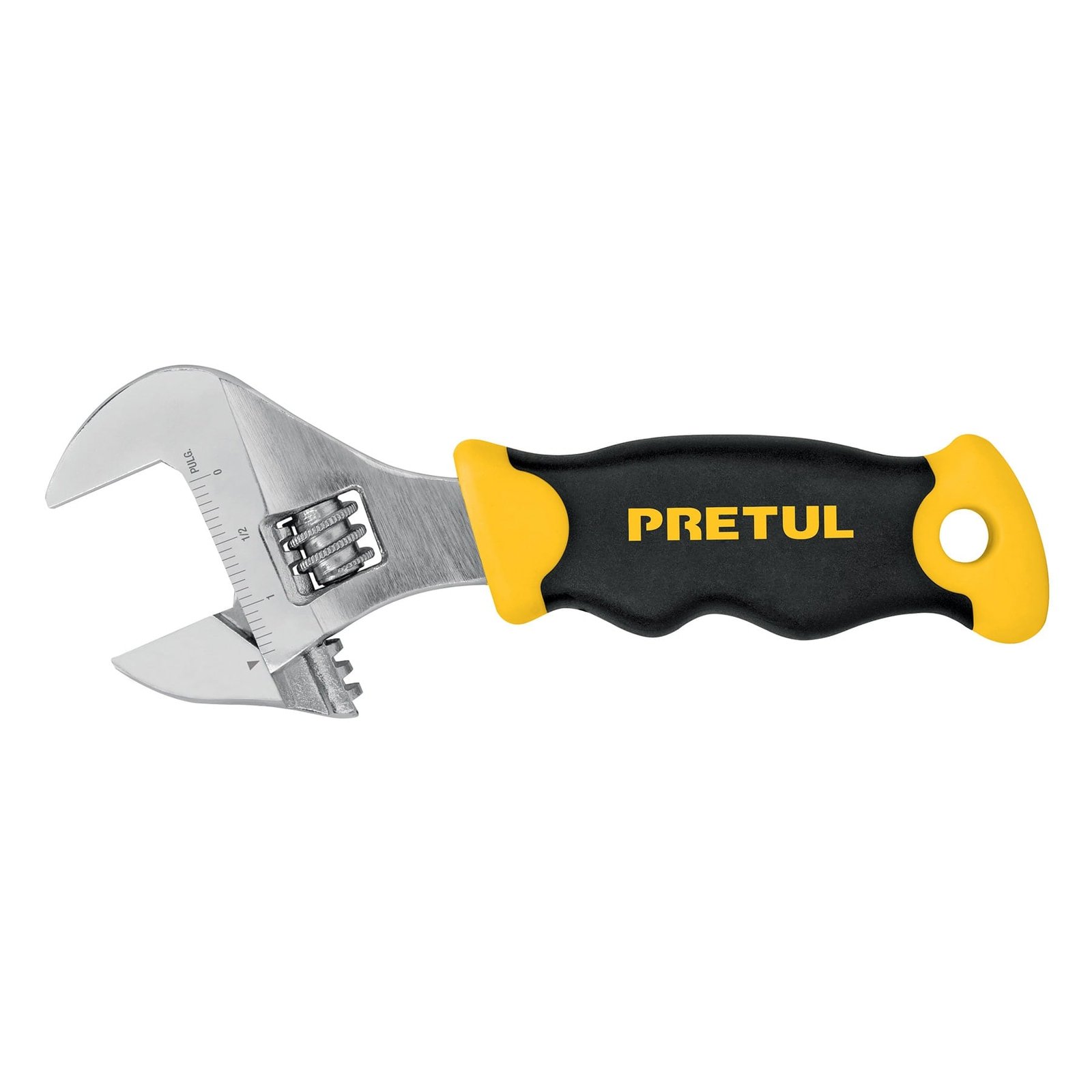 LLAVE FRANCESA CORTA 6" GRIP PECO-6P PRETUL