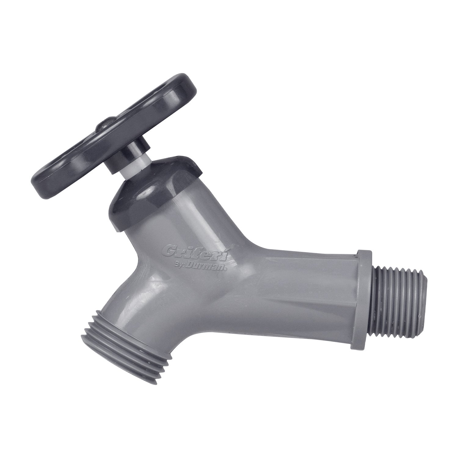 LLAVE PVC CHORRO DURMAN GRIFERI ESTANDAR 1/2 GRIS