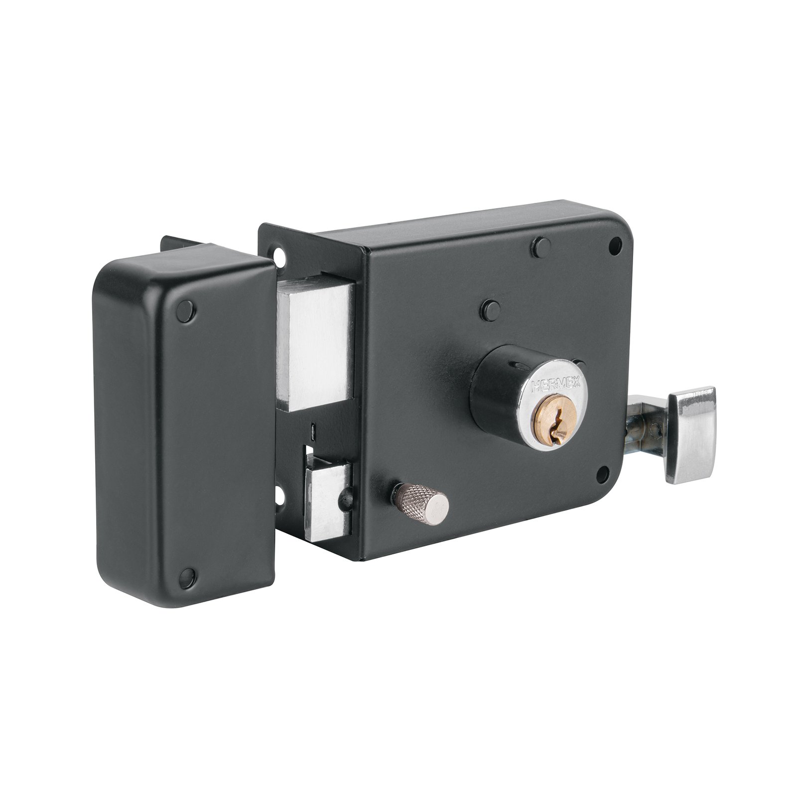 LLAVIN DOBLE PASO FACIL IZQ NEGRO CS-756I HERMEX