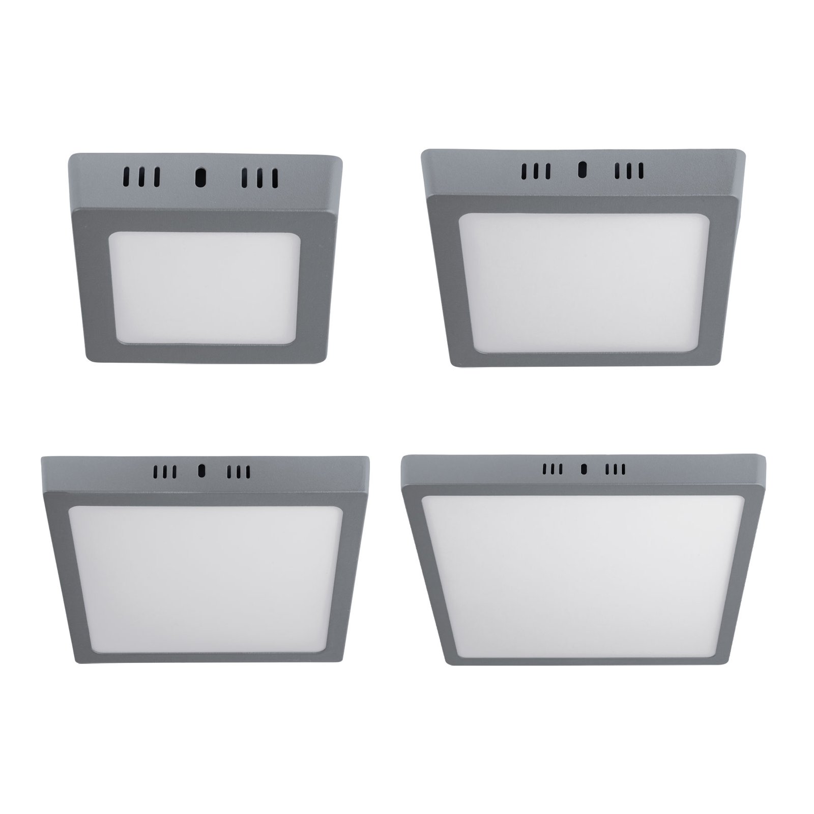LUMINARIO CUAD LED CALID GRIS 6W PLA-218L VOLTECK