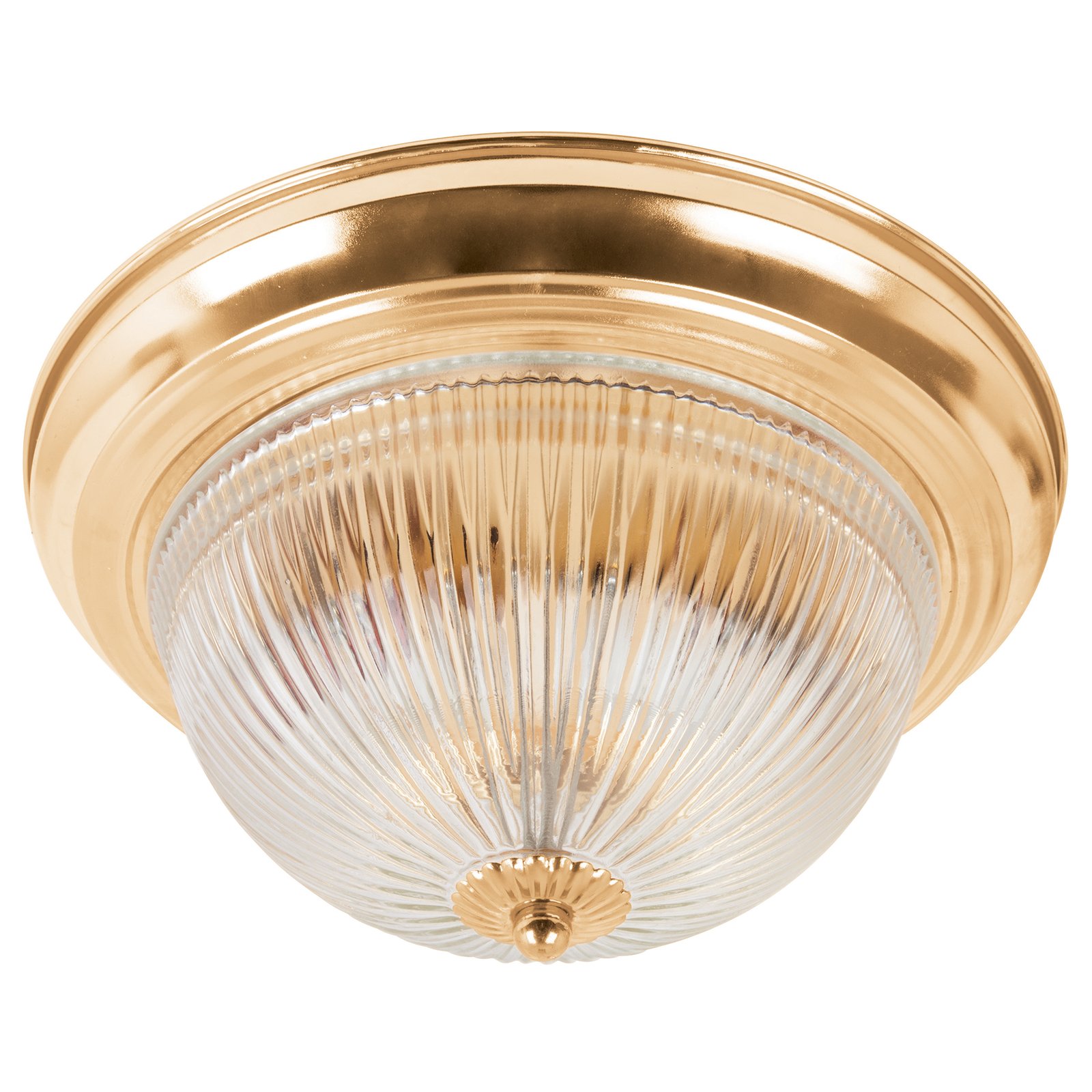 LUMINARIO DECORATIVO DOBLE LATONADO. LUSO-1040