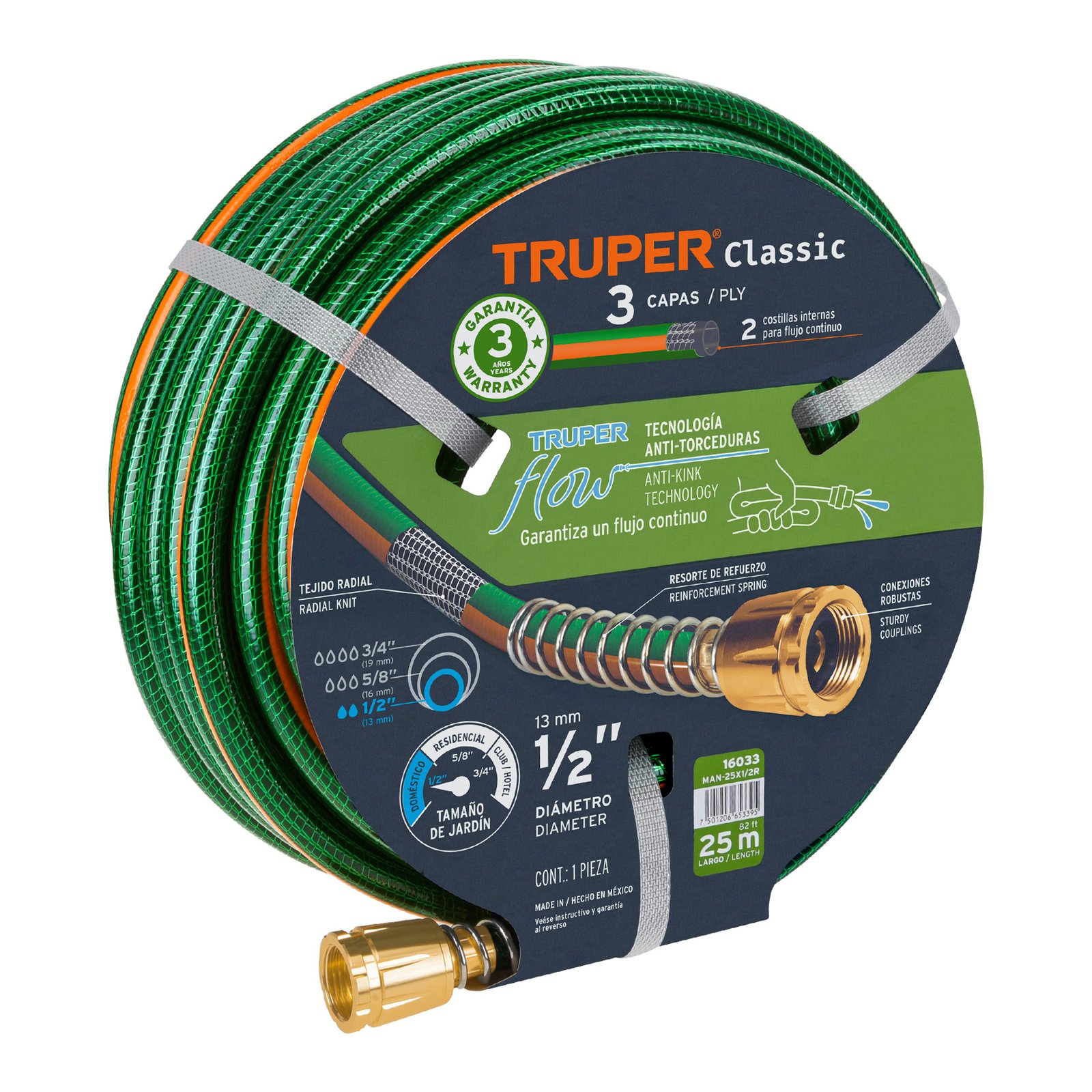 MANG. REFOR TRUPER1/2X25MTS 3 CAPAS MAN-25X1/2R
