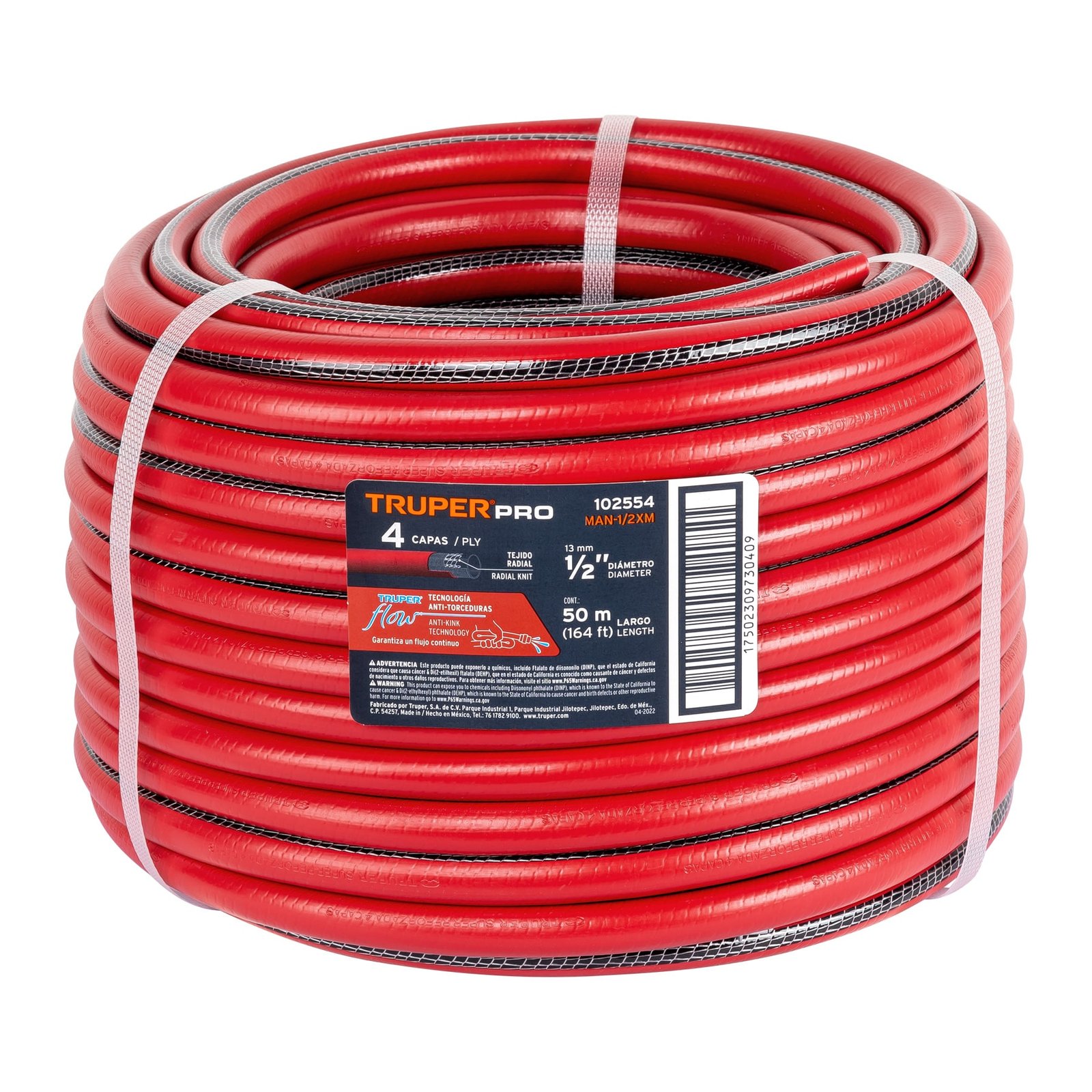 MANGUERA 4 CAPAS 1/2" 50 M MAN-1/2XM TRUPER