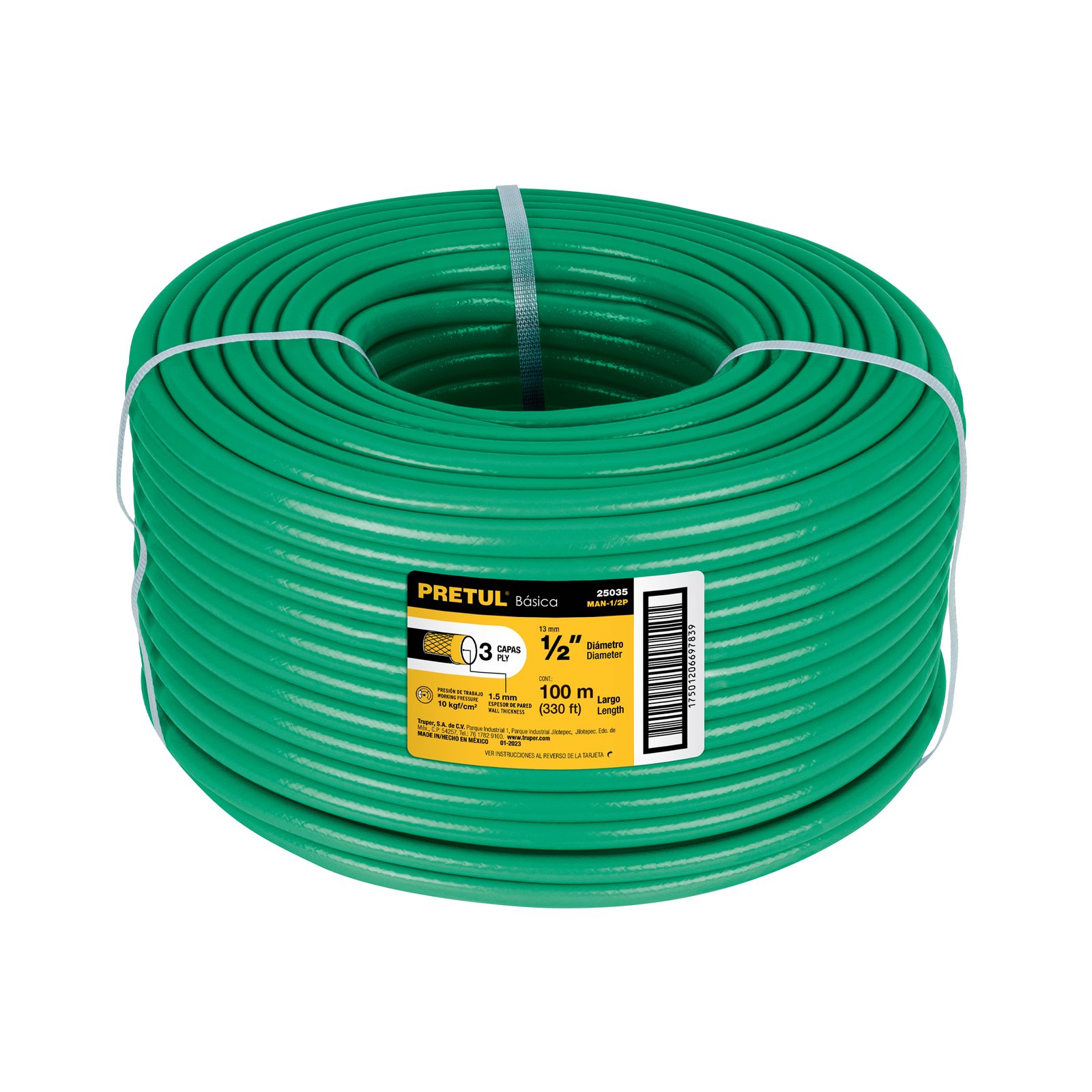 MANG. 2 CAPAS (R100MTS) MAN-1/2P PRETUL