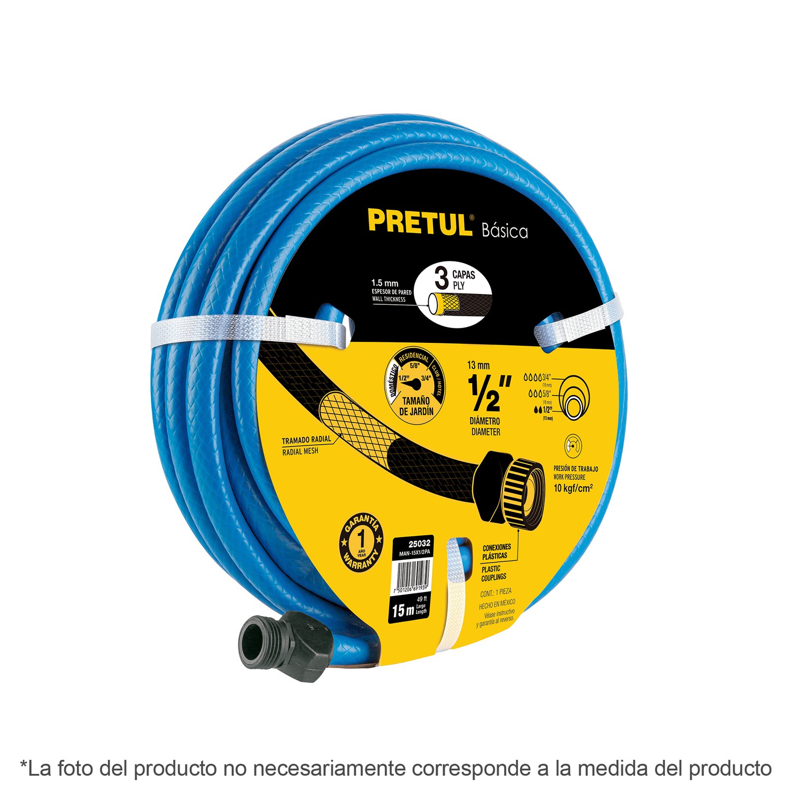 MANG. AZUL 1/2"X10M 3 CAPAS MAN-10X1/2PA PRETUL