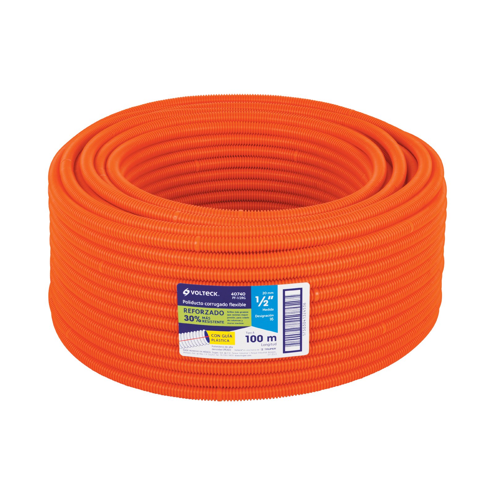 MANG. CORRUGADA REF1/2" FLEX 100M PF-1/2RG VOLTECK