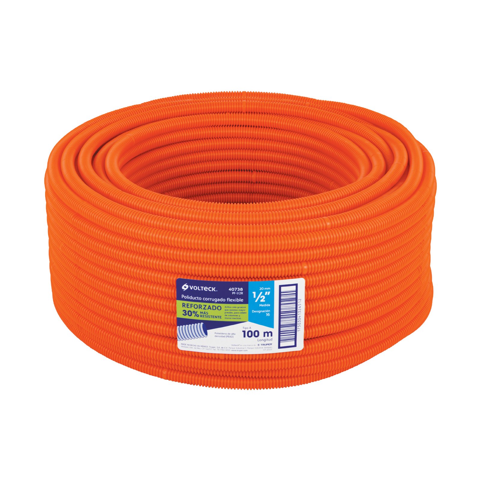 MANG. CORRUGADA FLEX REF 1/2" 100M PF-1/2R VOLTECK