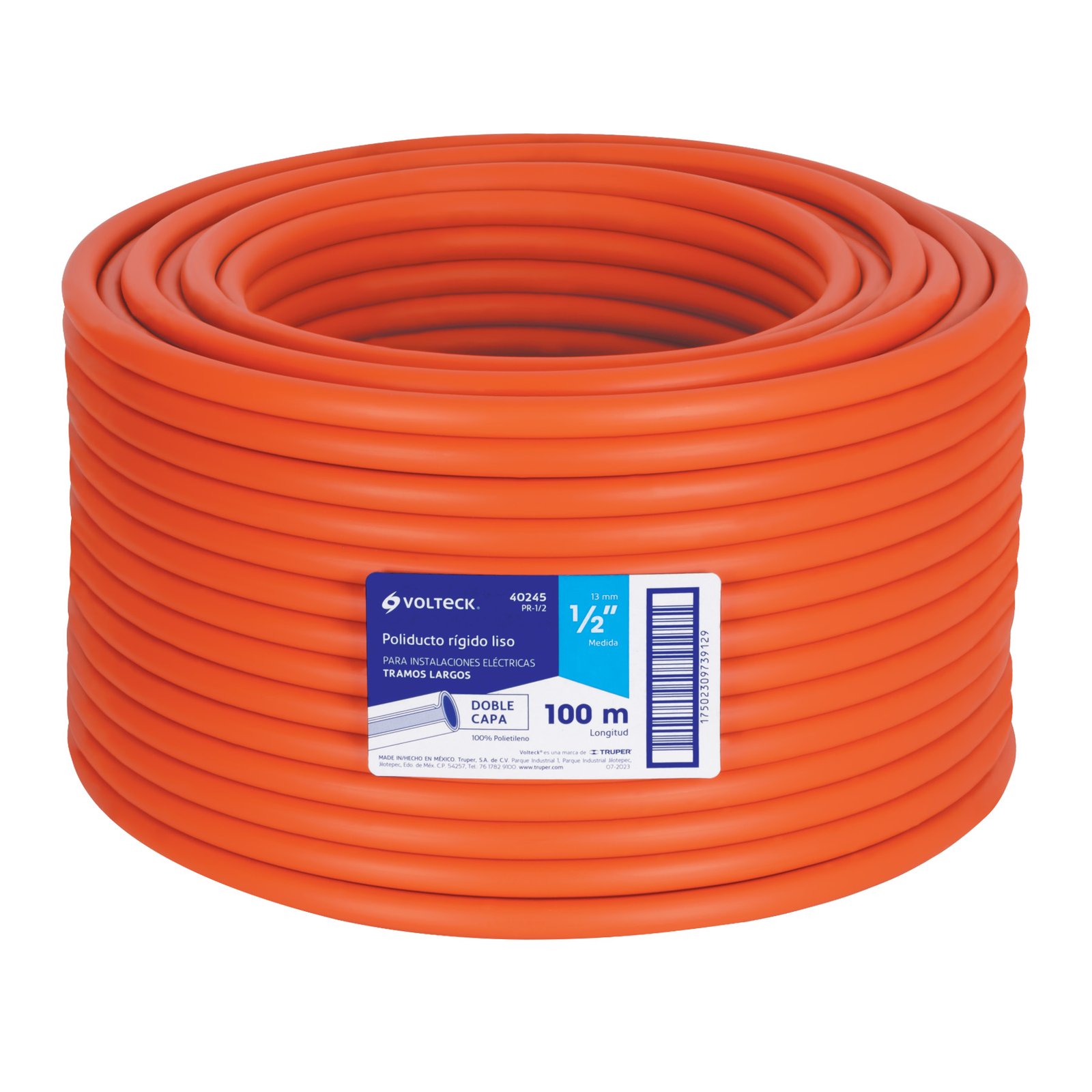 MANG. POLIDUCTO 1/2" ROLLO 100M PR-1/2 VOLTECK