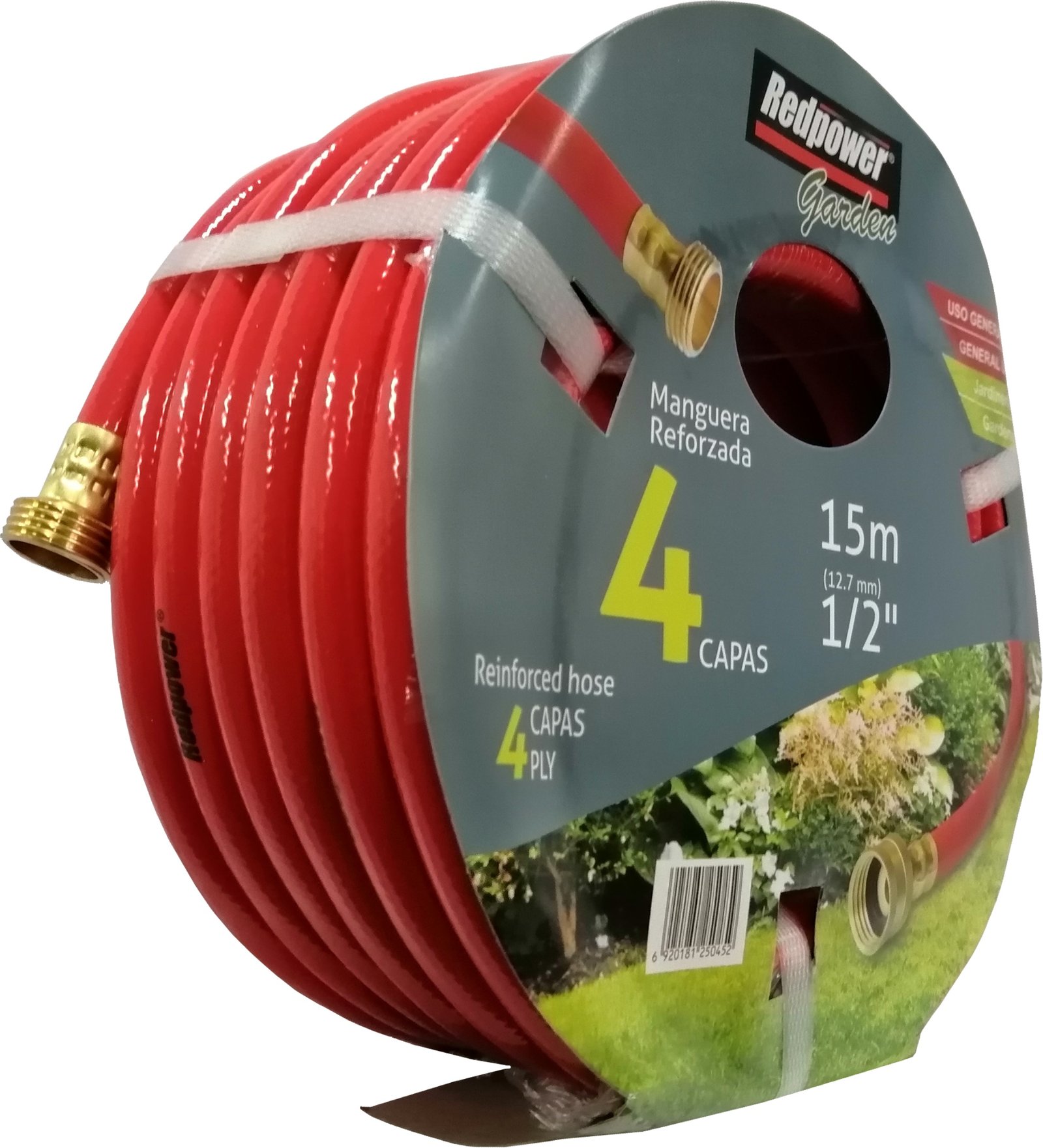 MANG. REFORZADA 4CAPAS 15MX1/2 REDPOWER