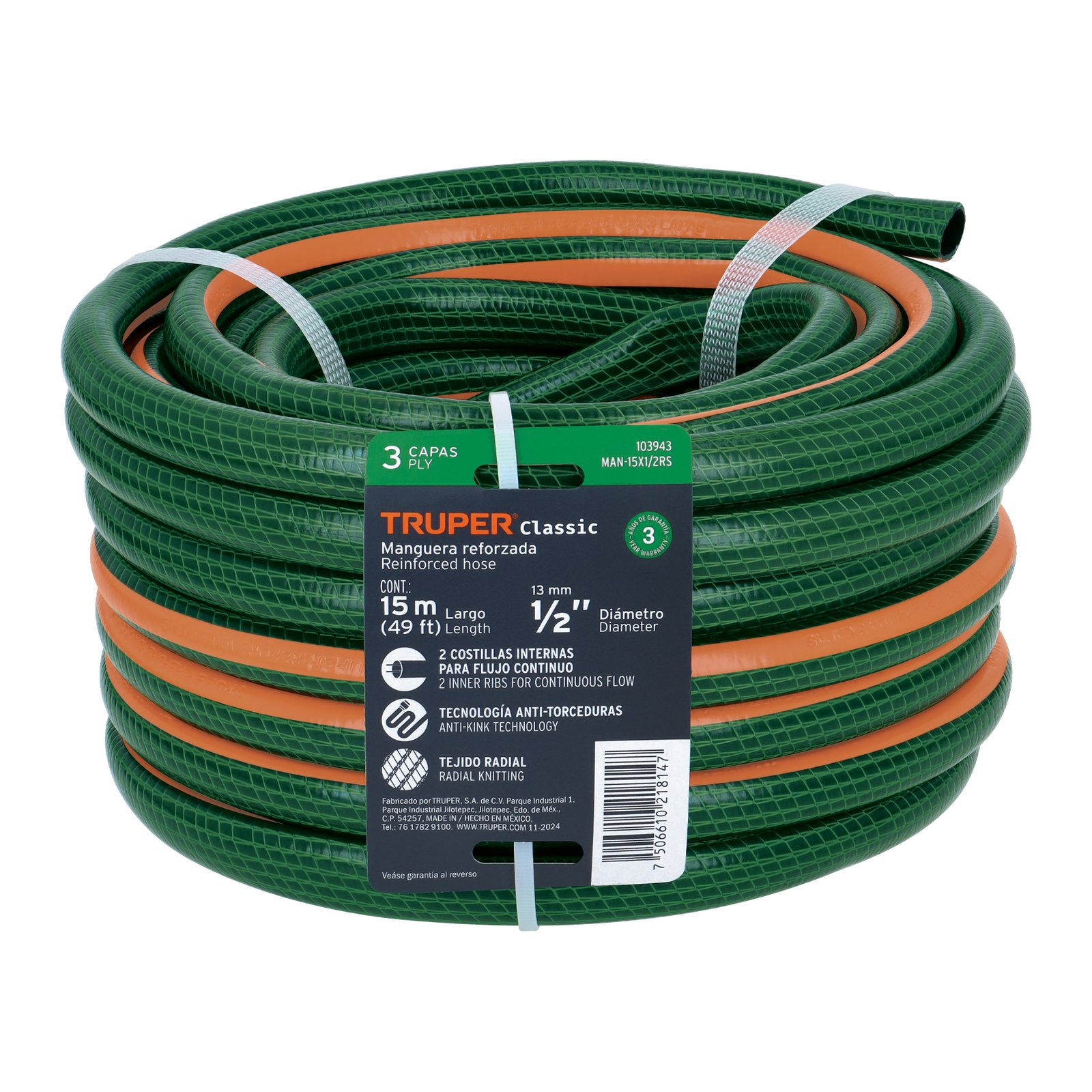 MANG. REF 1/2x15M 3C S/COPLIN MAN-15X1/2RS TRUPER