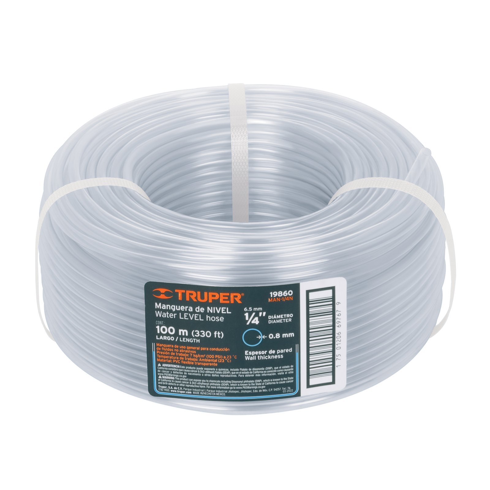 MANG. TRANSP P/NIVEL 1/4X100mts MAN-1/4N TRUPER