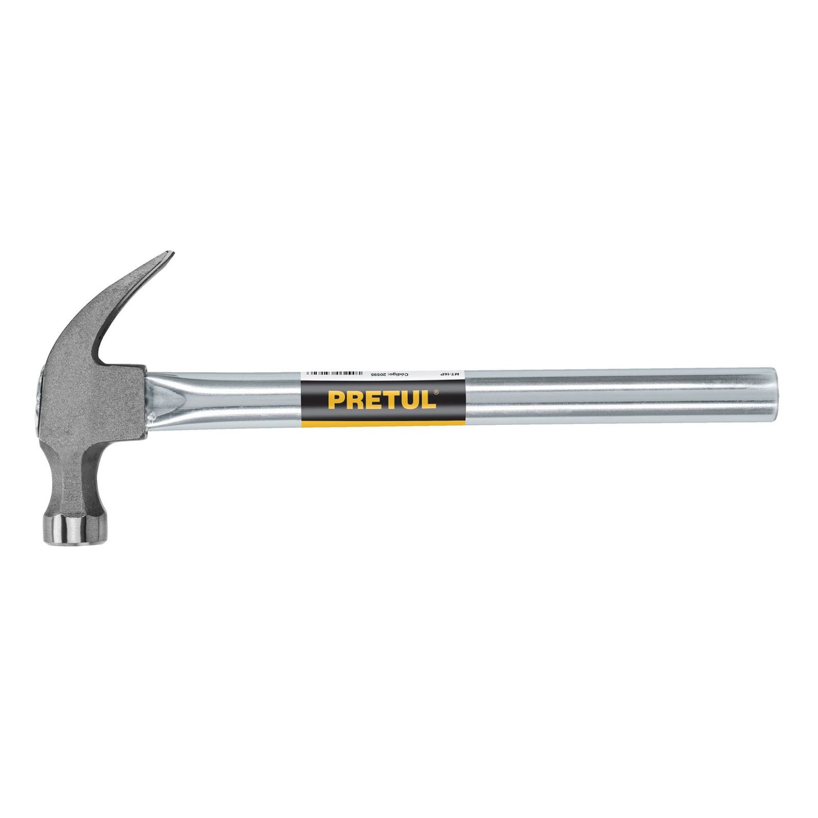 MARTILLO C/CABO TUBULAR CURVO 16OZ MT-16P PRETUL