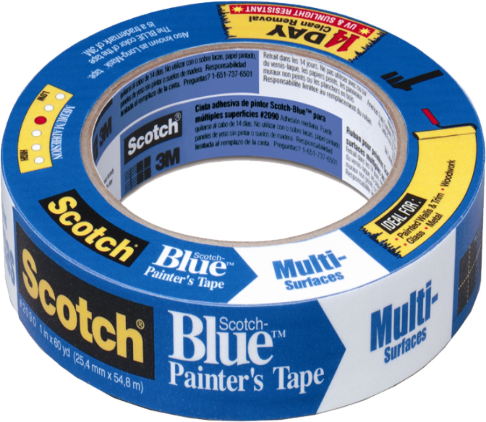 MASKING TAPE 3M AZUL 2 CAJA 12 UNDS