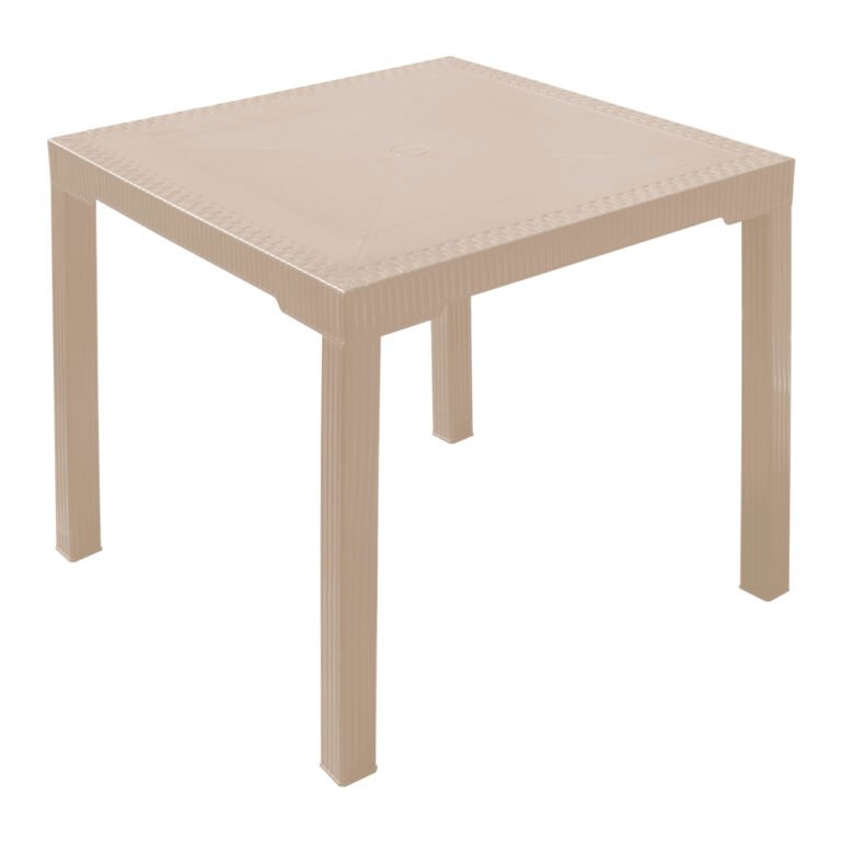 MESA CUADRADA PREMIUM RATTAN COCOA PLASTIMAS