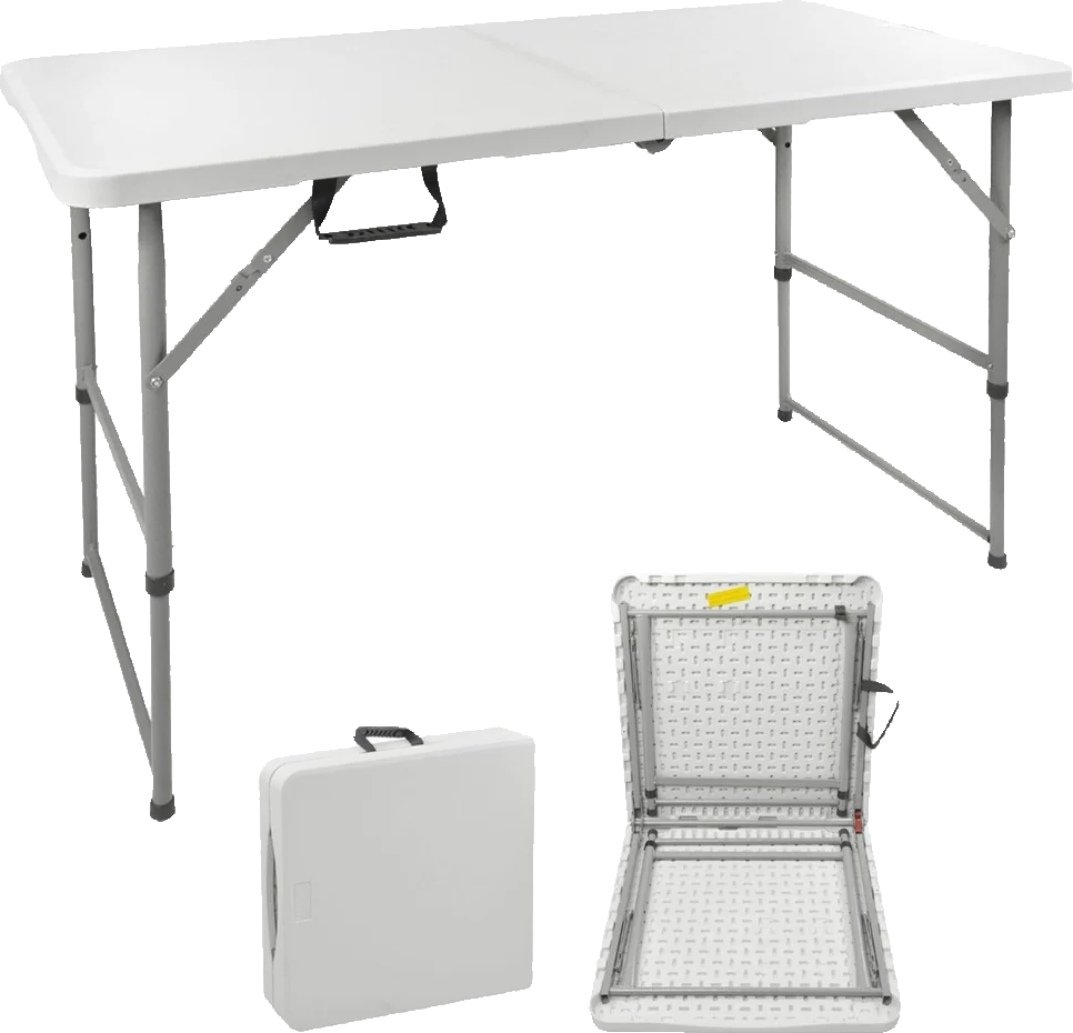 MESA PLEGABLE BLANCA HDPE 120 X 60 UMSA