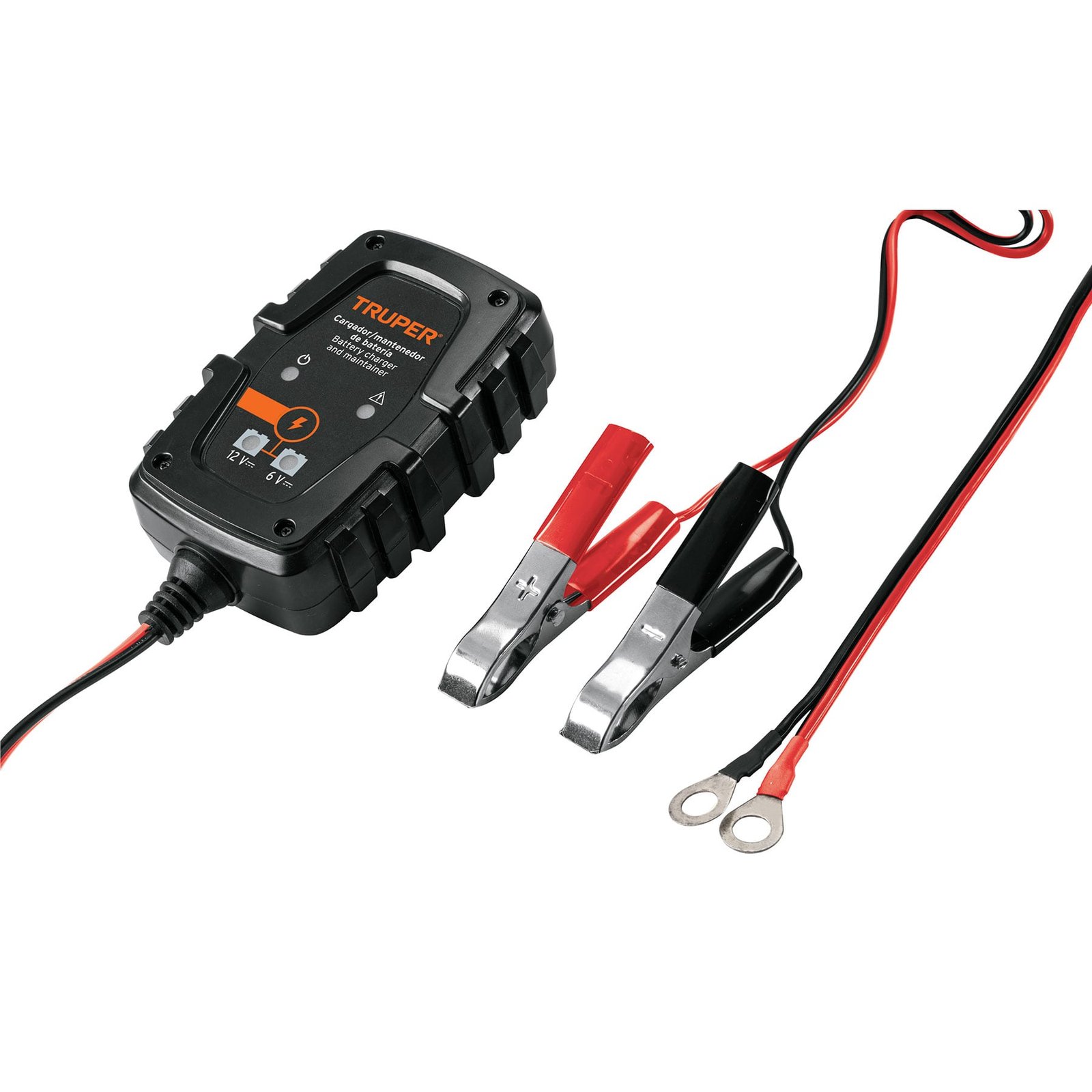MINI CARGADOR DE BATERIAS 6 Y 12 V CARBA-1 TRUPER