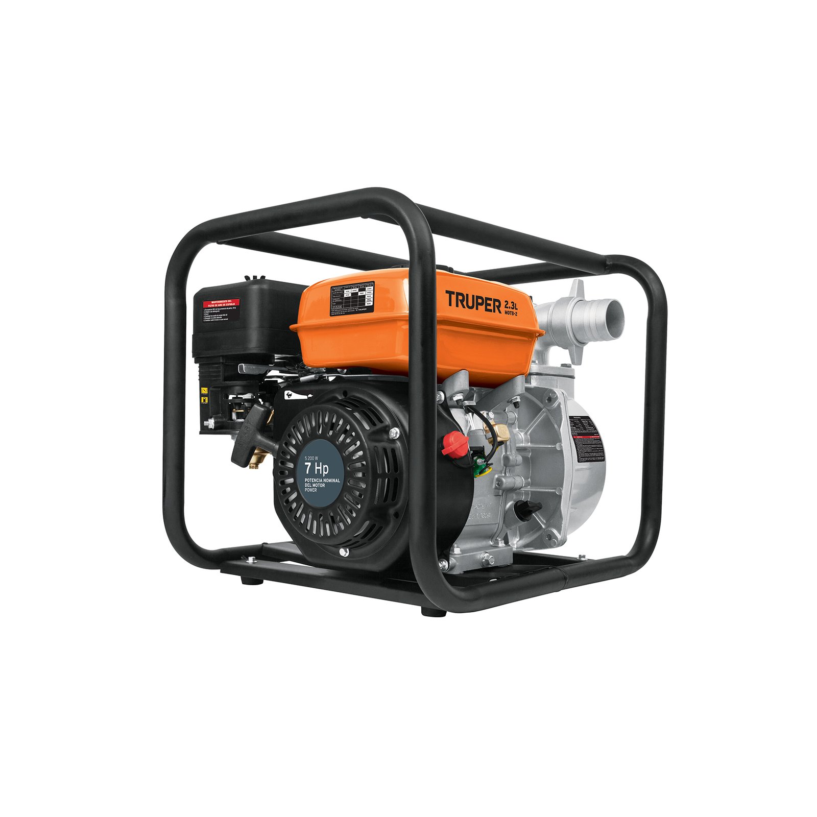 MOTOBOMBA P/AGUA 7 HP SALIDA 2" MOTB-2 TRUPER