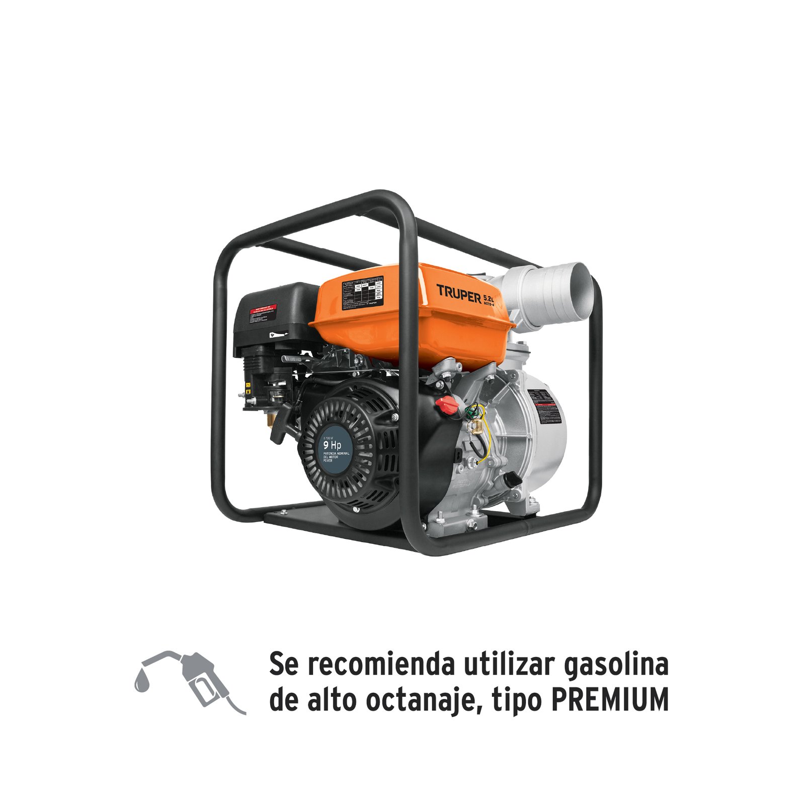 MOTOBOMBA P/AGUA 9 HP SALIDA 4" MOTB-4 TRUPER