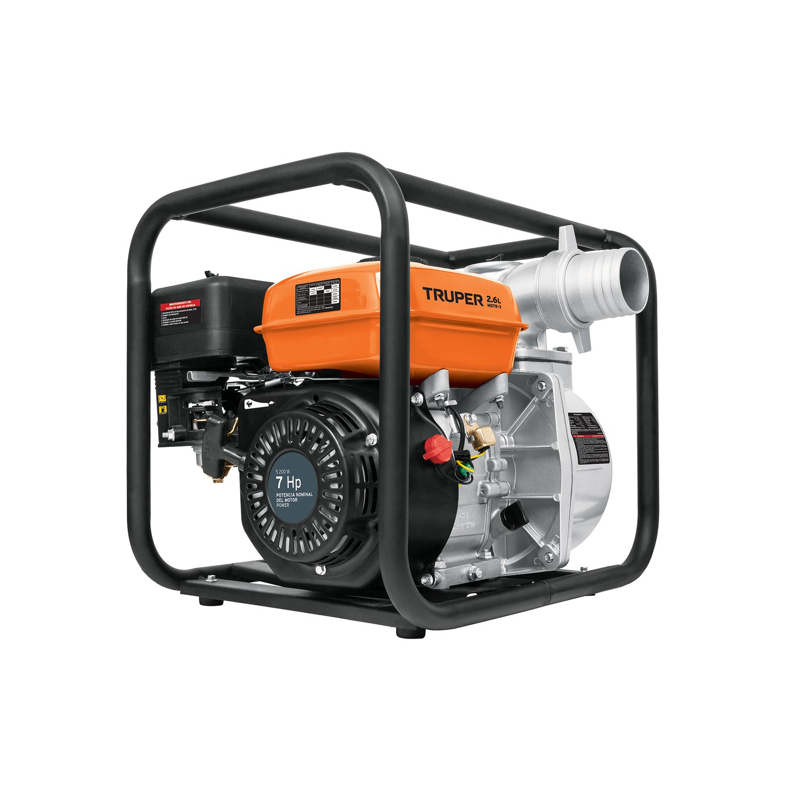 MOTOBOMBA P/ AGUA 7HP SALIDA 3 MOTB-3 TRUPER