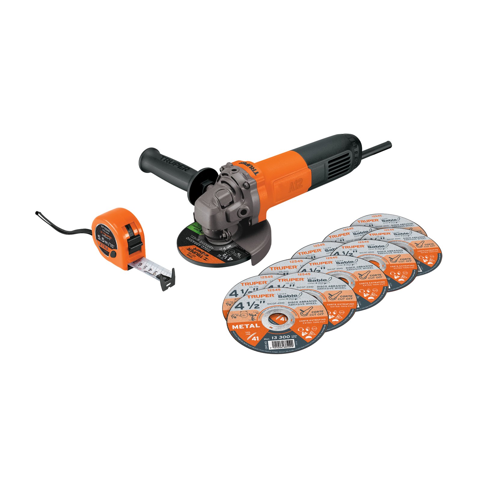 PAQUETE #2 ESMERI 700W +11 DISCOS + CINTA MET TRUP