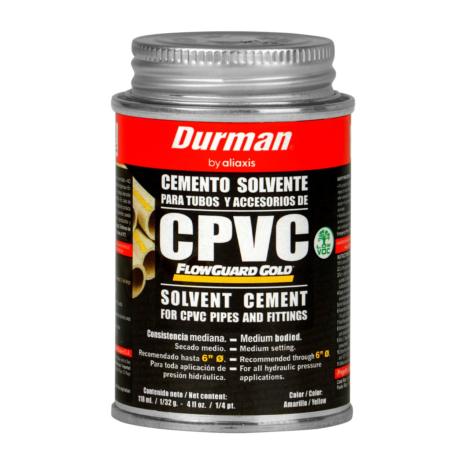 PEGAMENTO CPVC DURMAN 1/32 118 ML CJ 36 UND