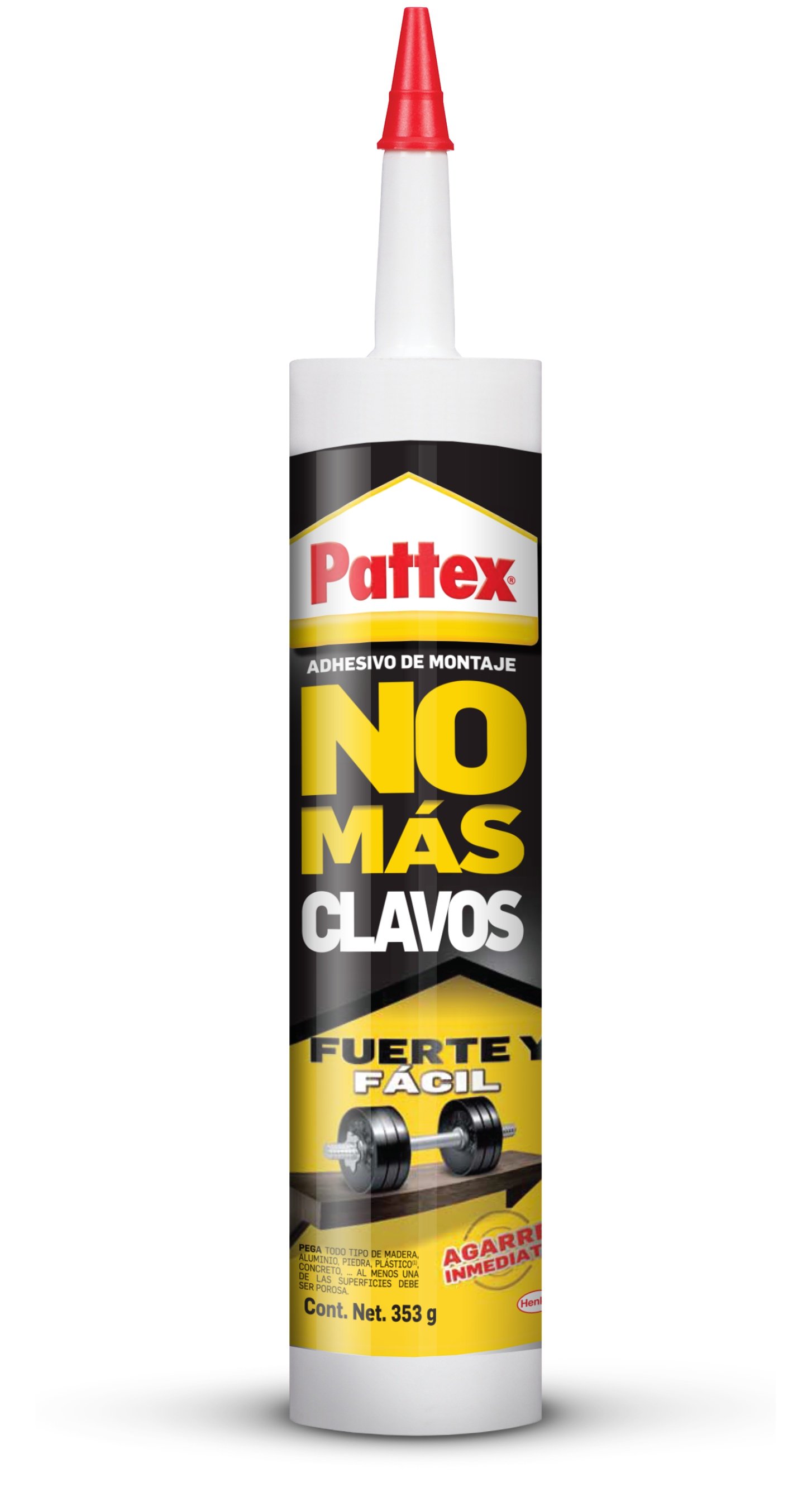 PEGAMENTO PATTEX NO MAS CLAVOS 353GMS CJ 12