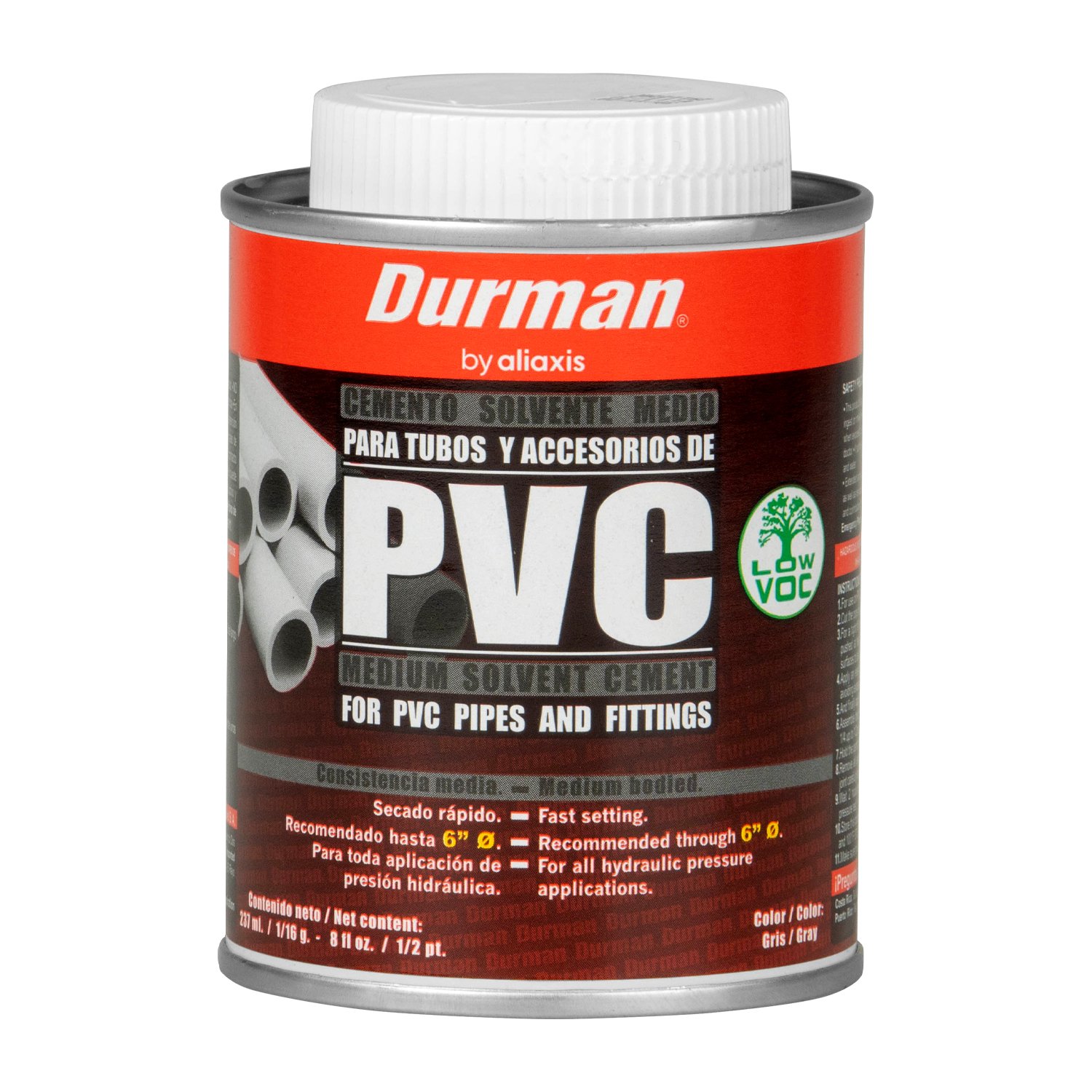 PEGAMENTO PVC GRIS DURMAN 1/16