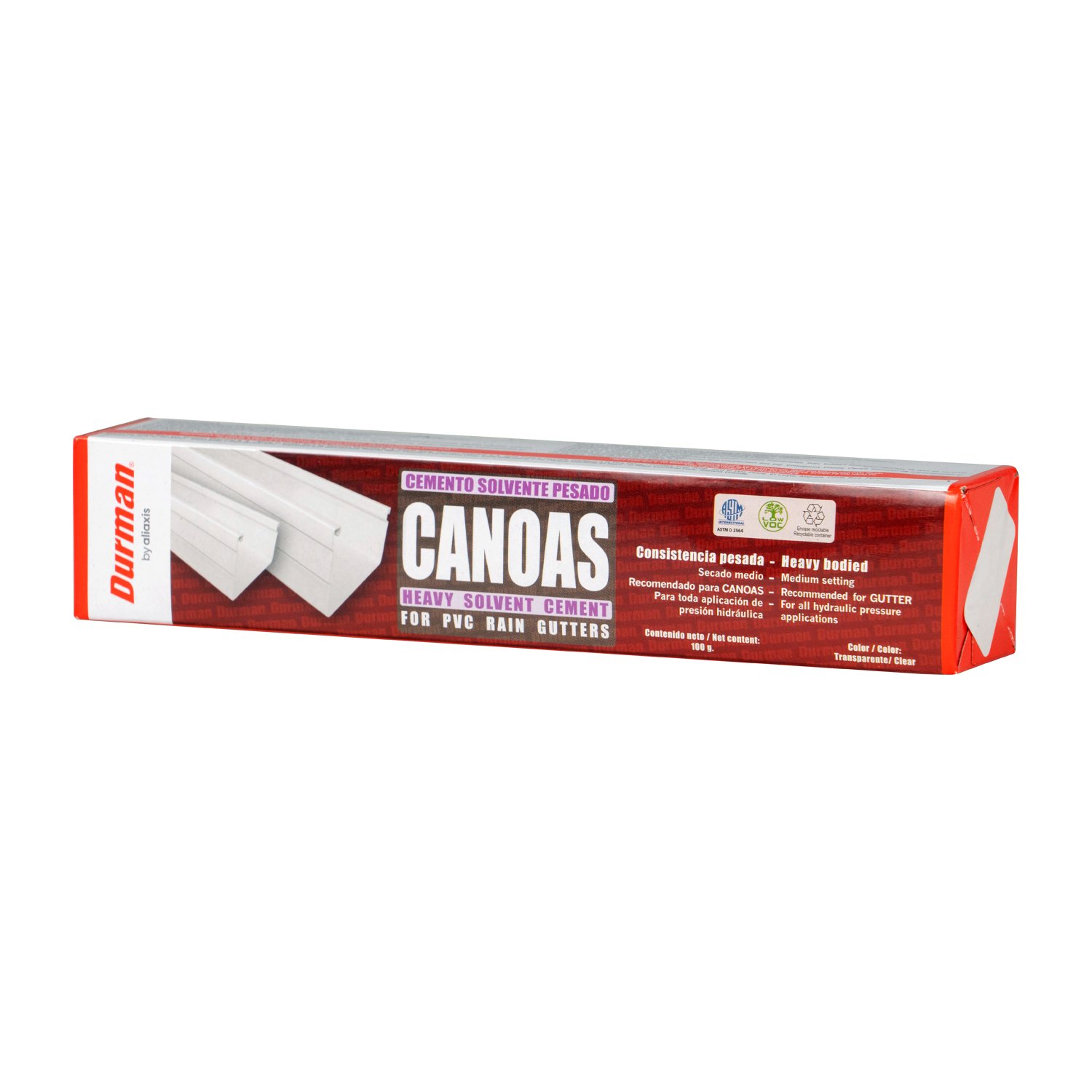 PEGAMENTO PVC DURMAN P/ CANOAS 100 GRAMOS TUBITO