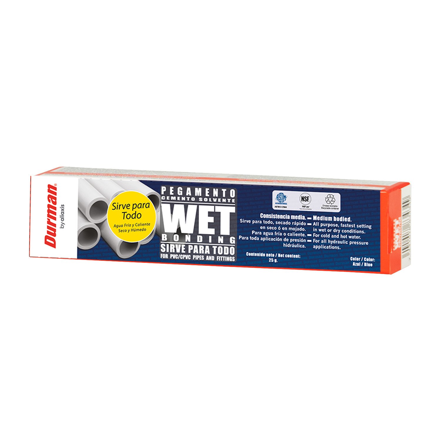 PEGAMENTO PVC DURMAN WET BONDING 25 GMS CJ 50 UND