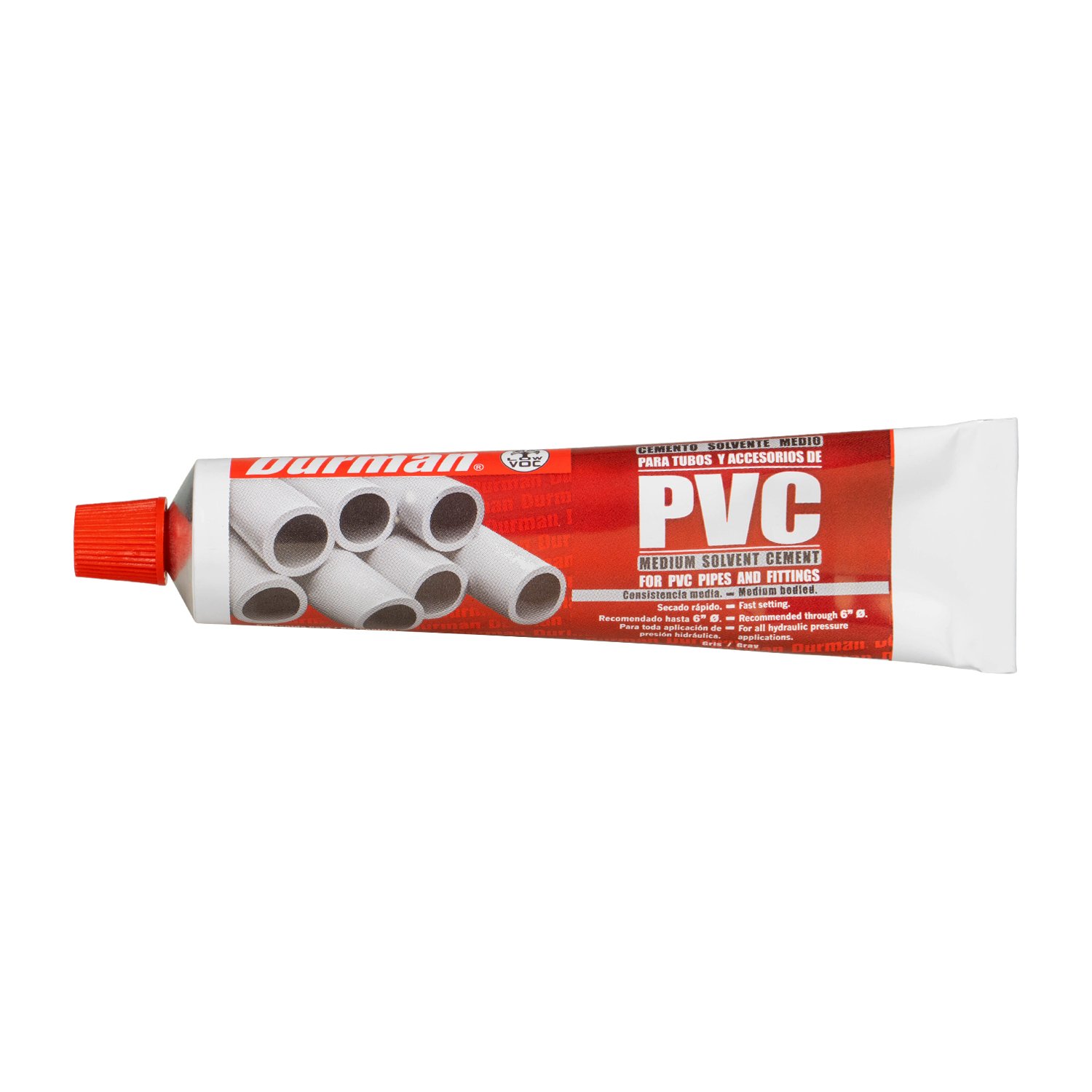 PEGAMENTO PVC GRIS DURMAN 50 GRAMOS CJ 96 UNDS