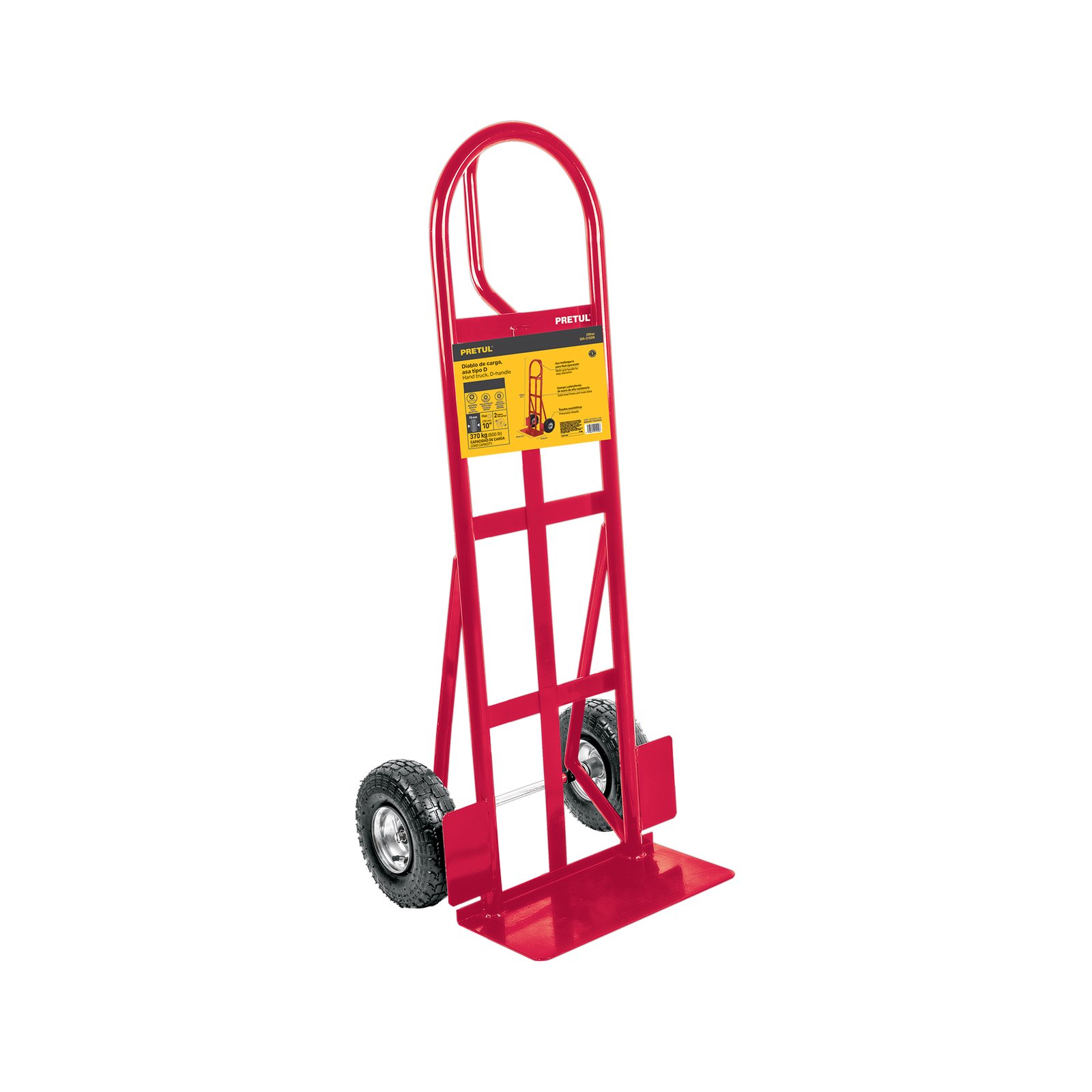 PERRA DE CARGA 370KG NEUMATICAS DIA-370DN PRETUL