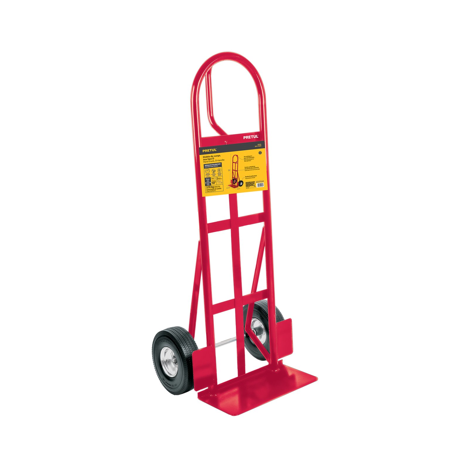 PERRA DE CARGA 370KG POLIURETANO DIA-370DX PRETUL